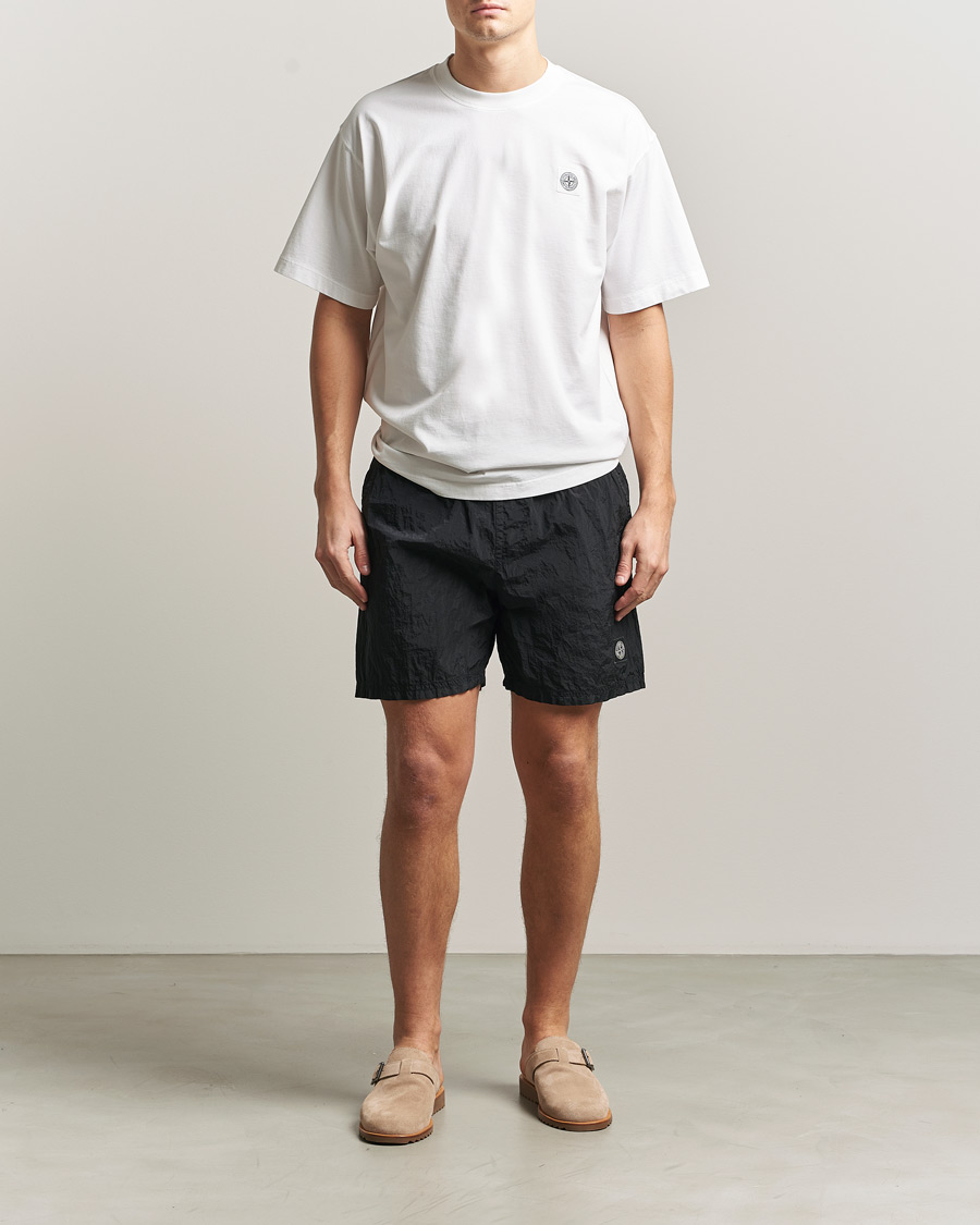 Herren | Badehosen | Stone Island | Nylon Metal Econyl Swimshorts Black