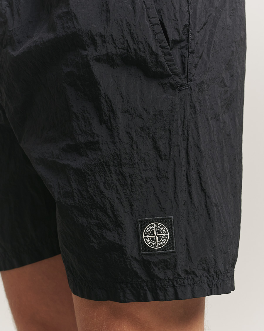 Herren | Badehosen | Stone Island | Nylon Metal Econyl Swimshorts Black