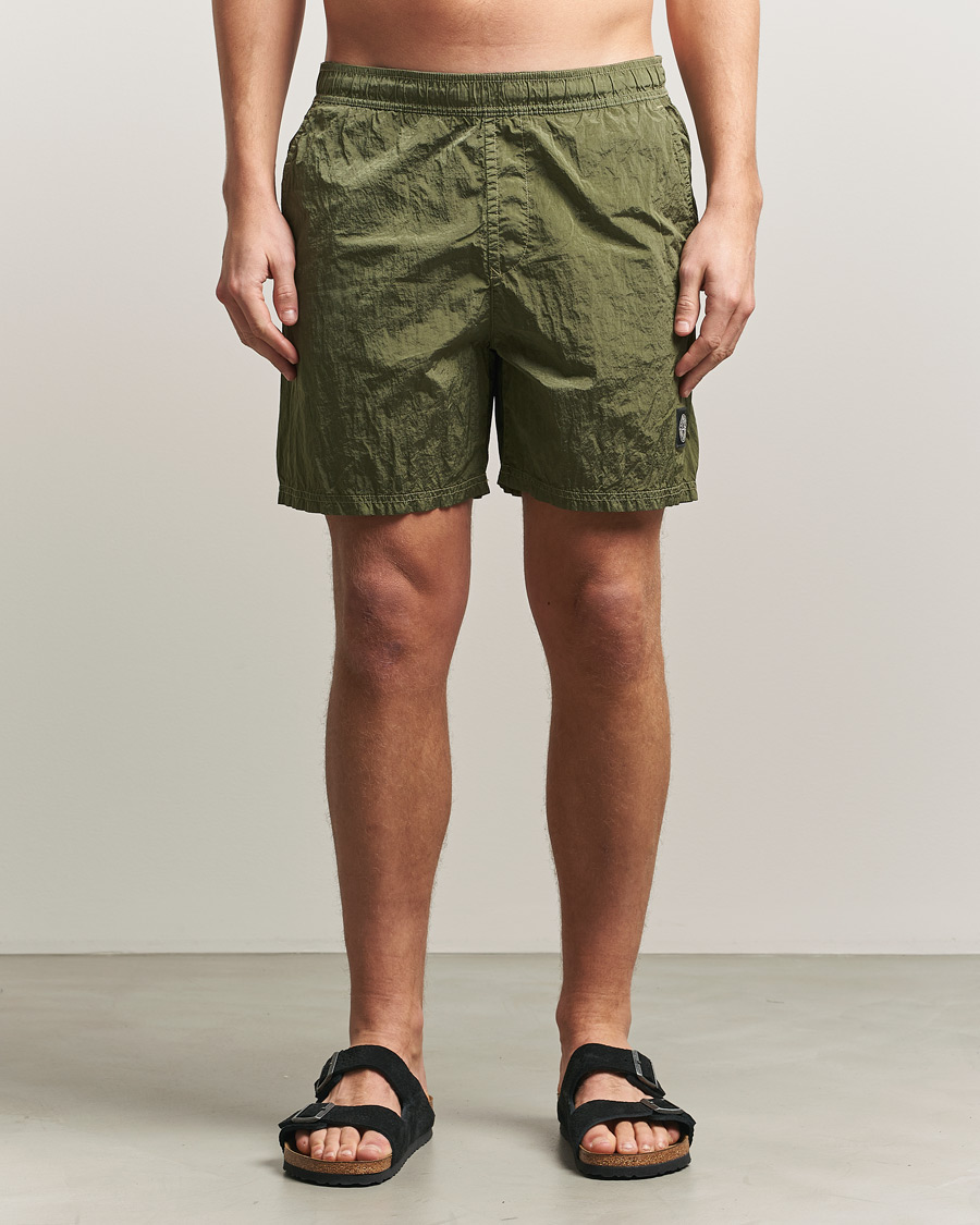 Herren | Badehosen | Stone Island | Nylon Metal Econyl Swimshorts Military Green