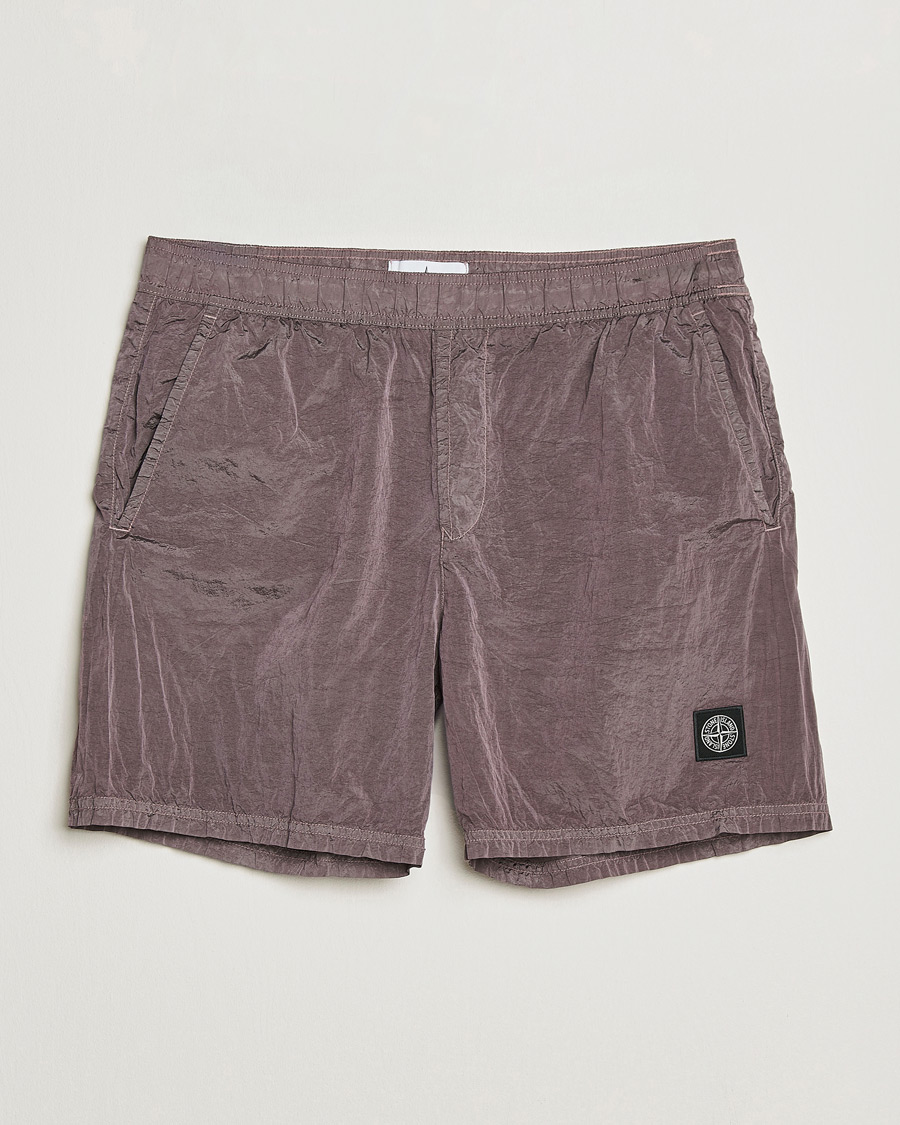 Herren | Badehosen | Stone Island | Nylon Metal Econyl Swimshorts Purple Grey