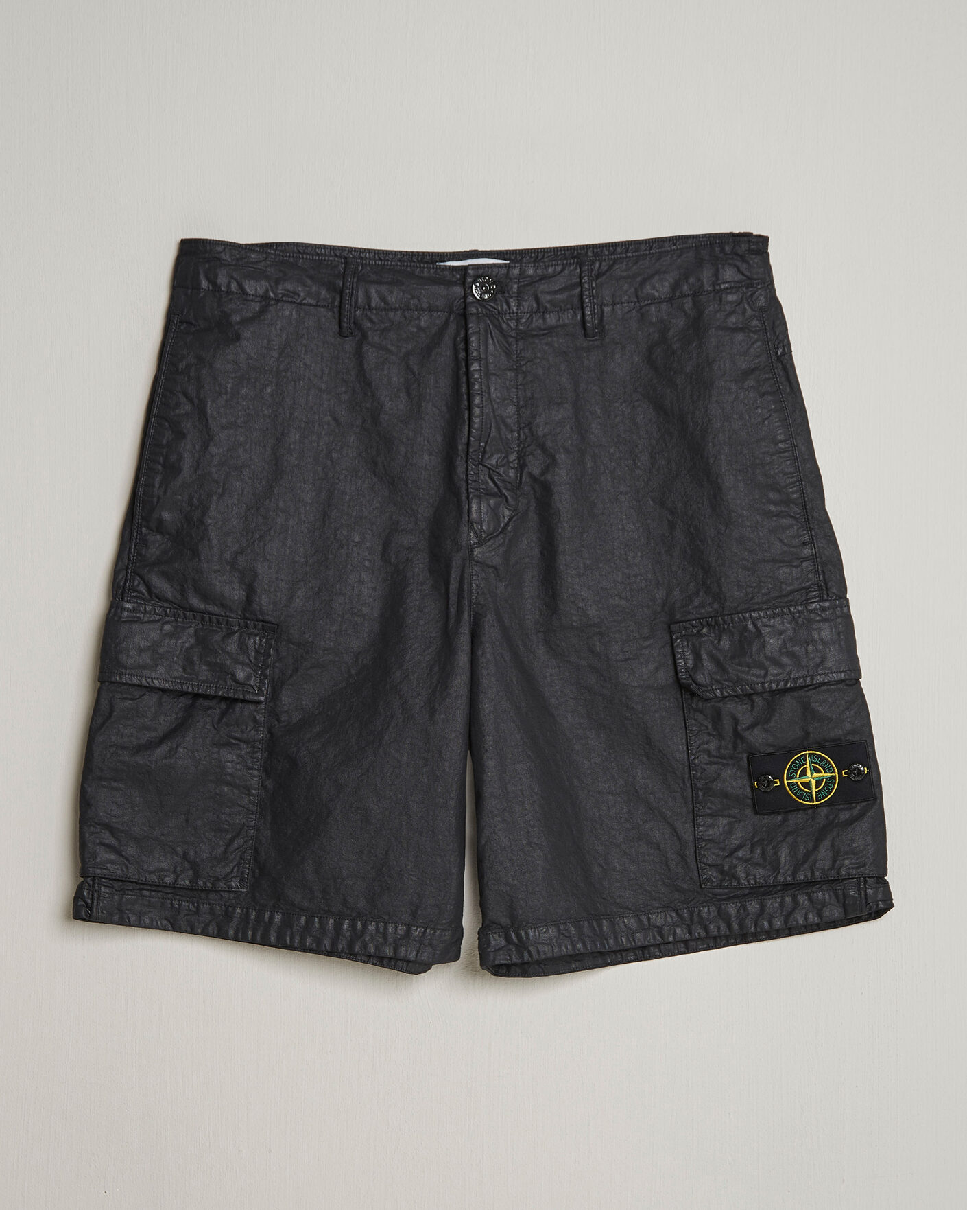 Herren | Shorts | Stone Island | Nylon Panama Cargo Shorts Black