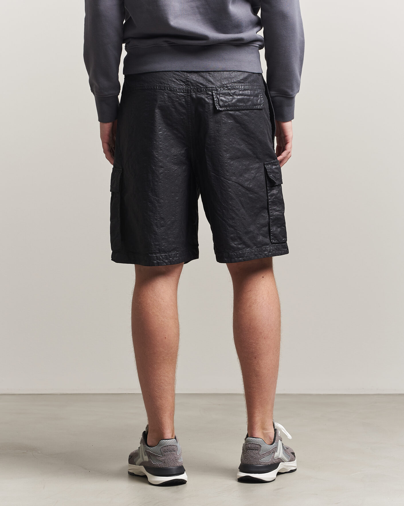 Herren | Shorts | Stone Island | Nylon Panama Cargo Shorts Black