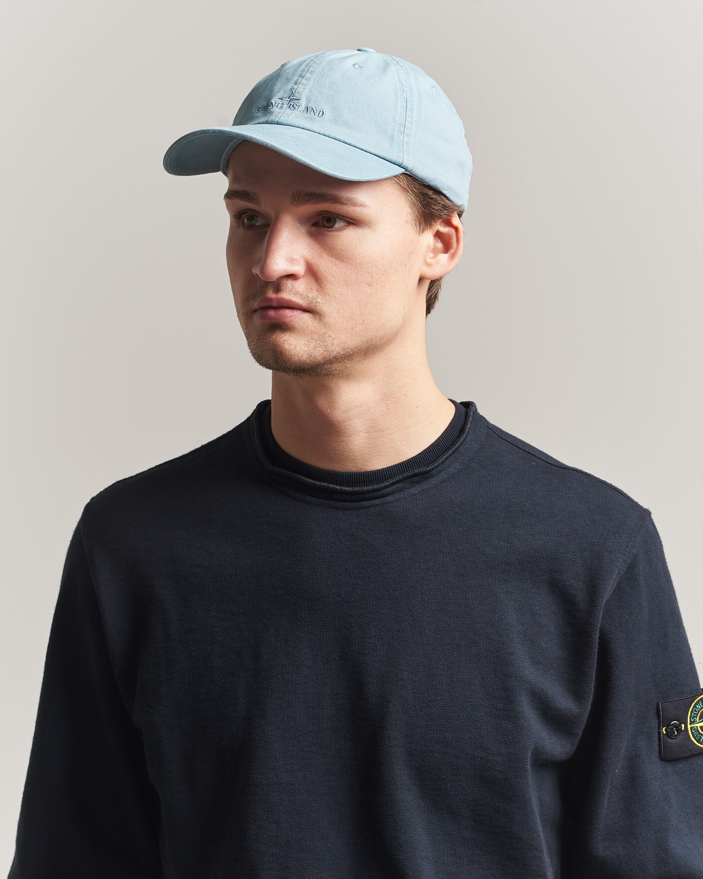 Herren | Hüte & Mützen | Stone Island | Cotton Gabardine Cap Dusty Blue