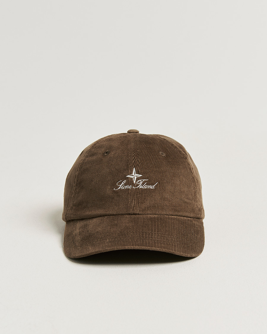 Herren | Hüte & Mützen | Stone Island | Micro Cord Cotton Cap Umber