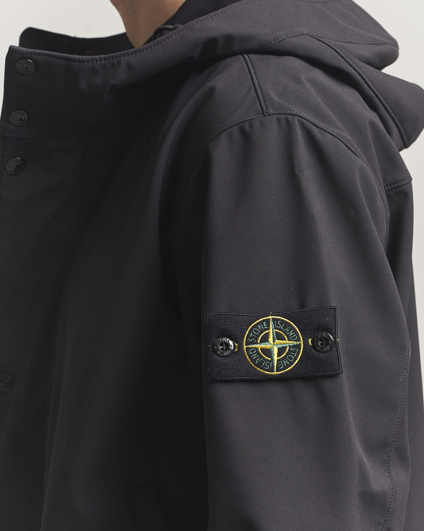 Herren | Jacken | Stone Island | Soft Shell Hooded Jacket Black