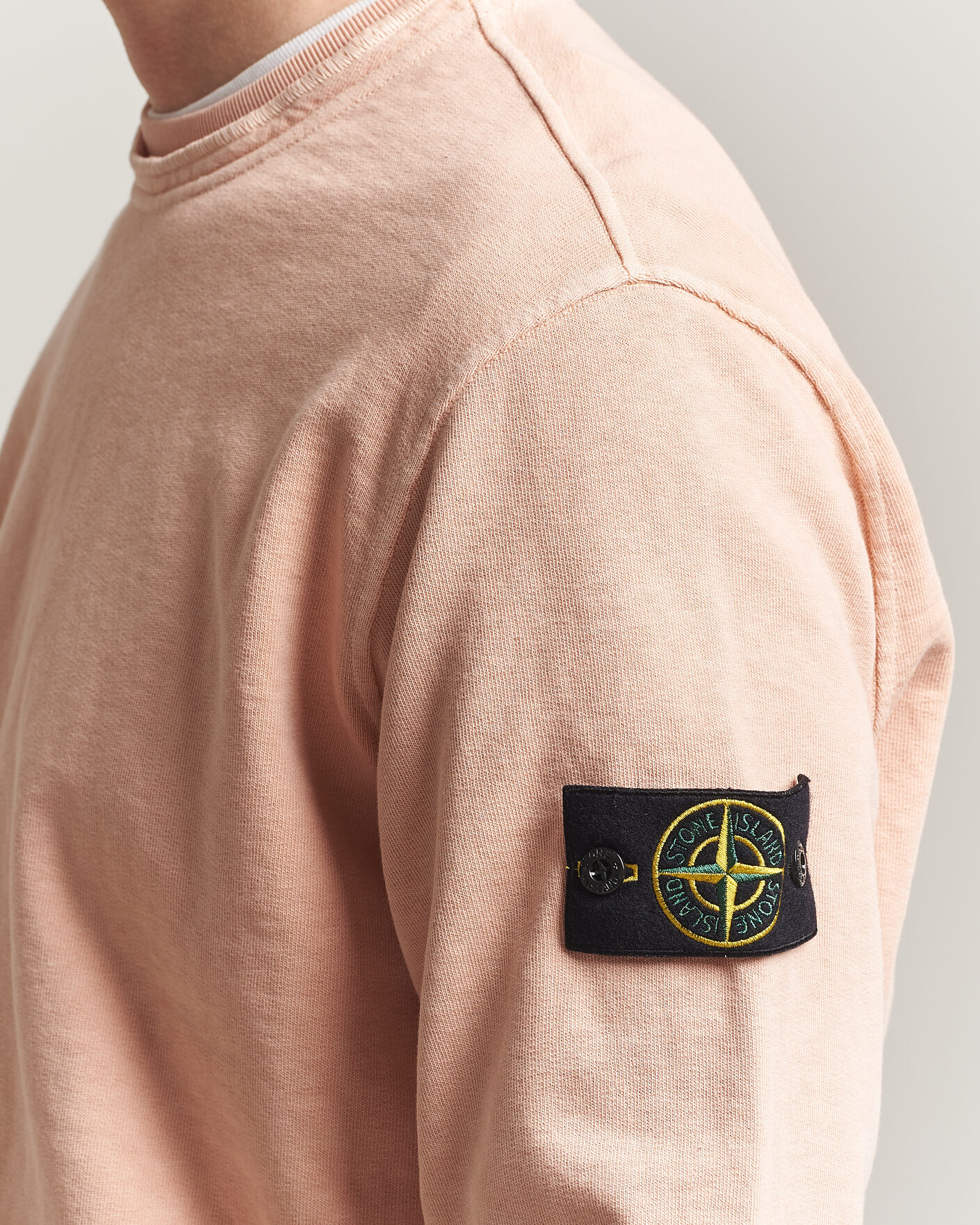 Herren | Pullover | Stone Island | Old Dyed Cotton Sweatshirt Plaster Pink