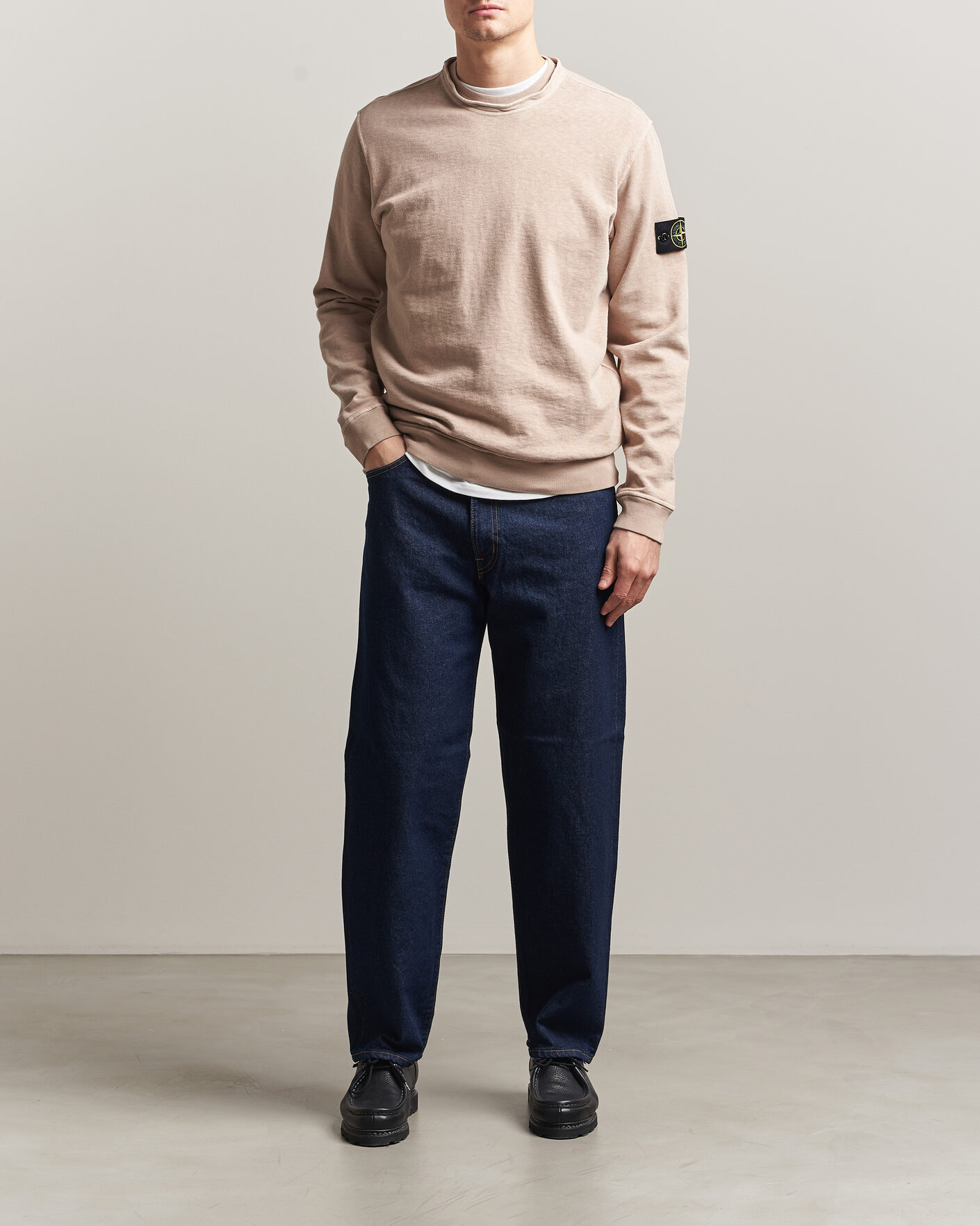 Herren | Pullover | Stone Island | Old Dyed Cotton Sweatshirt Desert