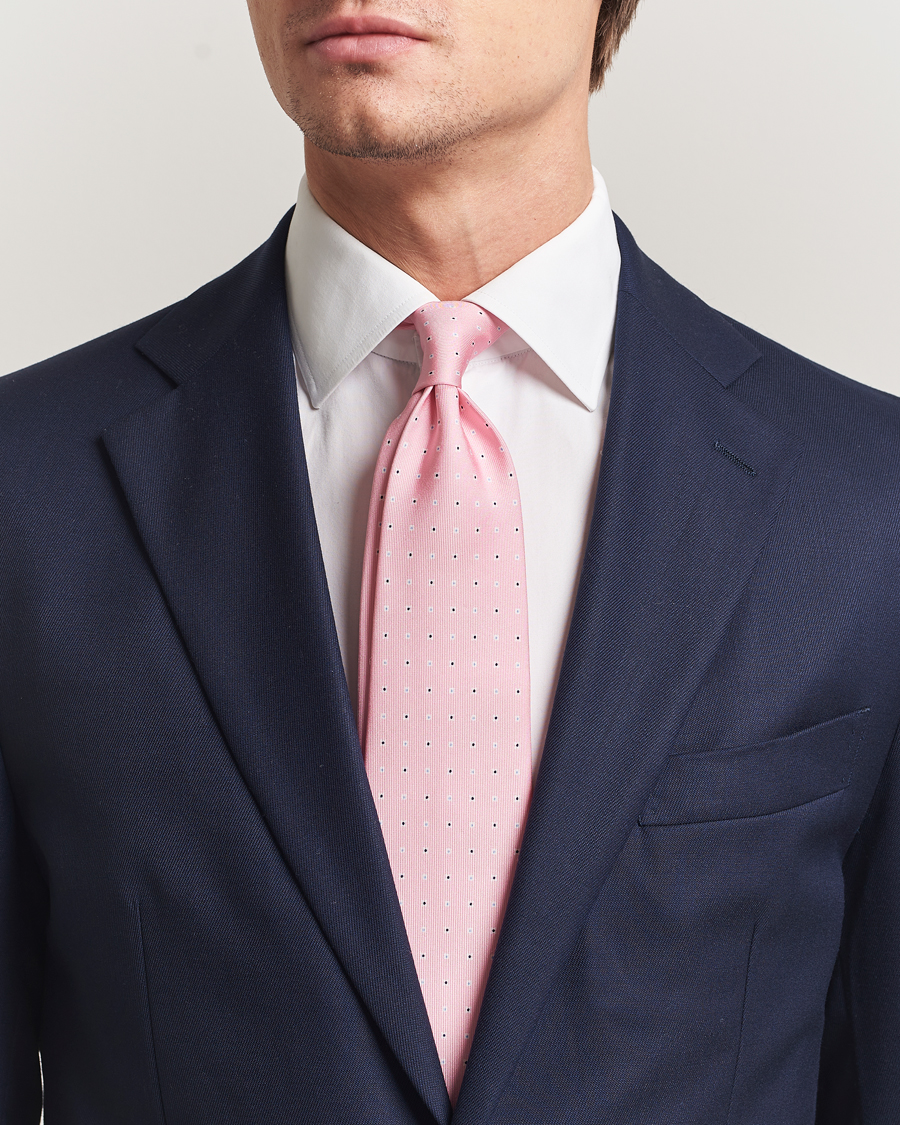 Herren | Krawatten | E. Marinella | 3-Fold Printed Silk Tie Pink