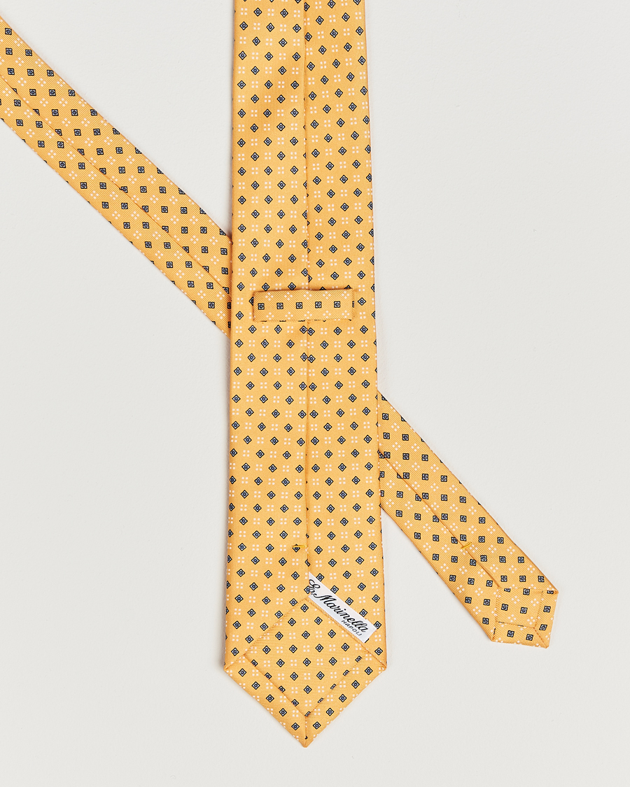 Herren | Krawatten | E. Marinella | 3-Fold Printed Silk Tie Yellow