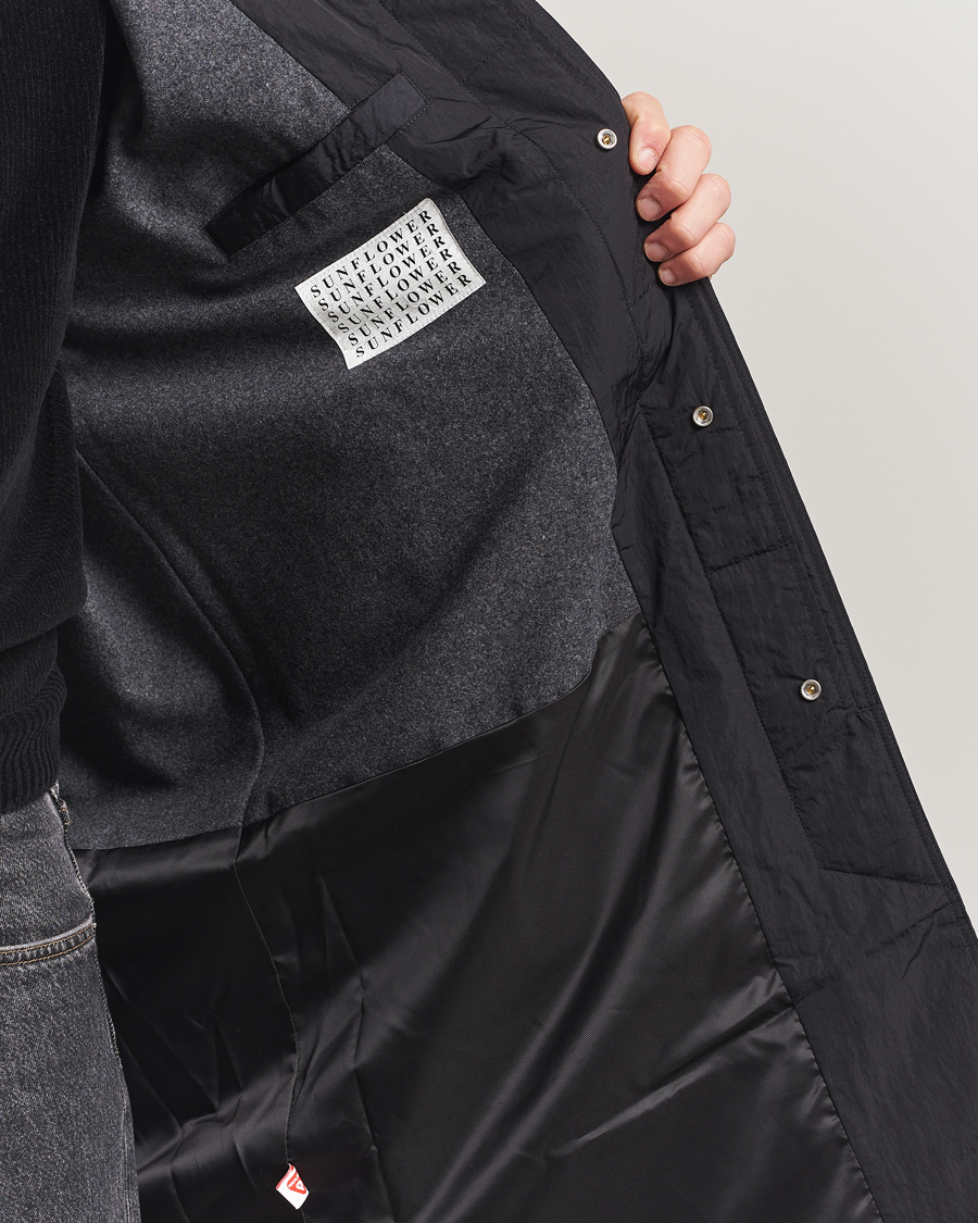 Herren | Jacken | Sunflower | Relaxed Nylon Coat Black