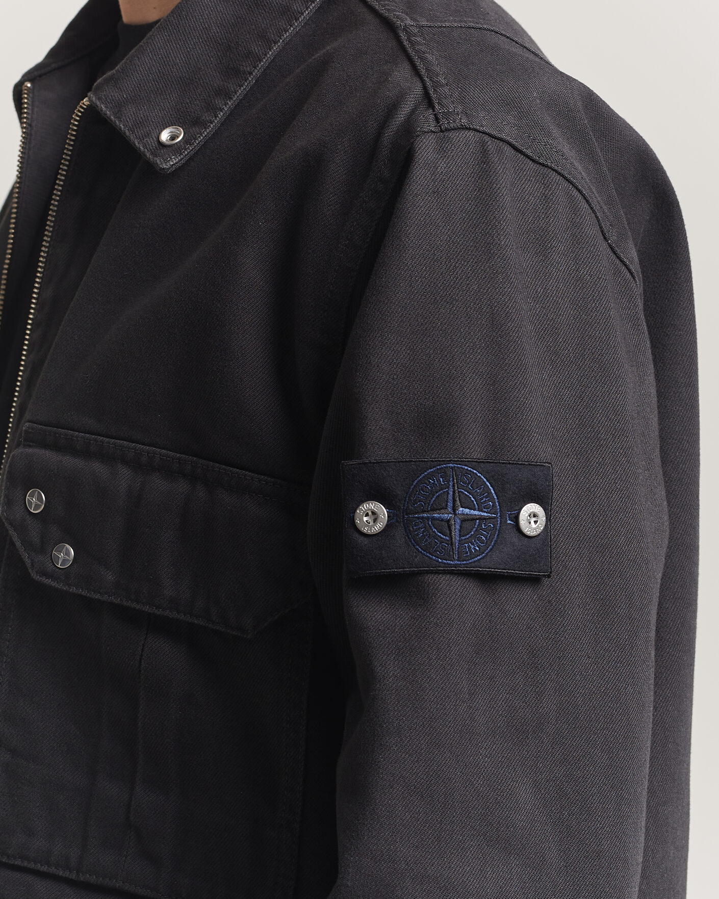 Herren | Jacken | Stone Island | Denim Zip Overshirt Black