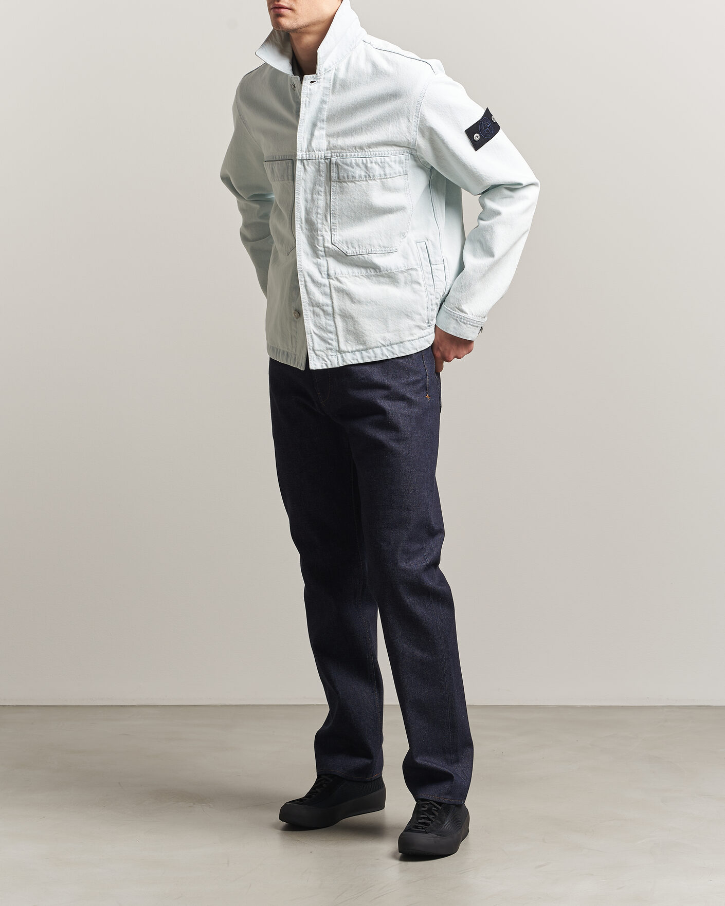 Herren | Jeans | Stone Island | Straight Fit Jeans Blue Raw