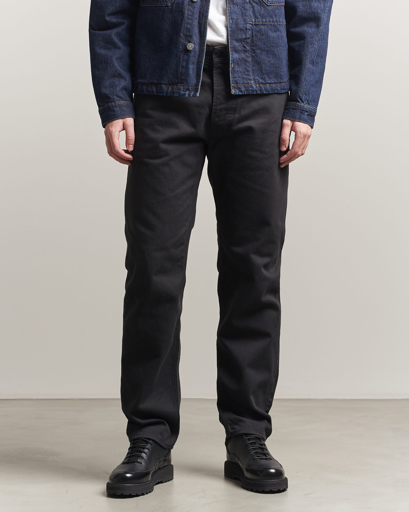 Herren | Hosen | Stone Island | Straight Fit Denim Jeans Black