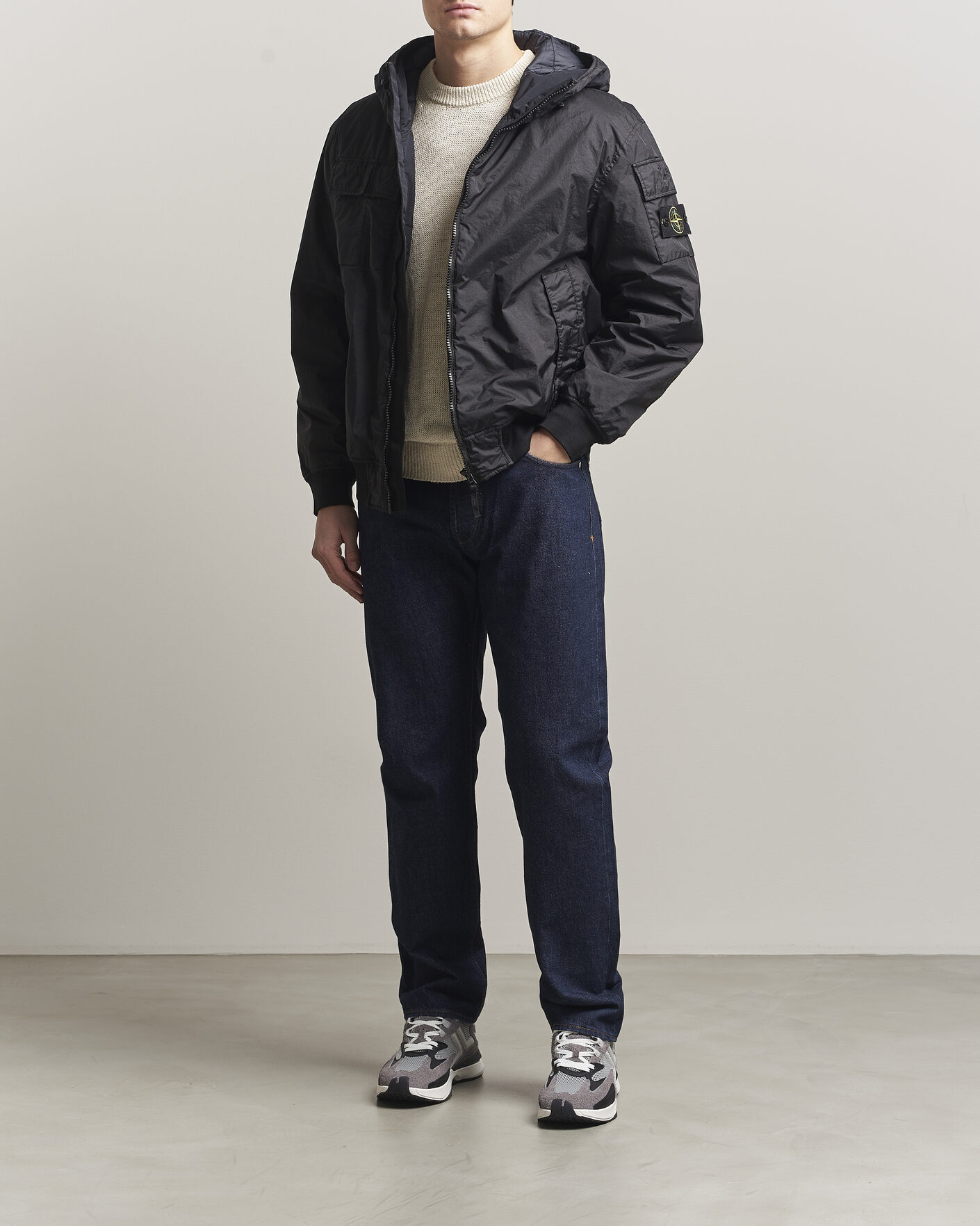 Herren | Jeans | Stone Island | Straight Fit Denim Jeans Blue Rinse