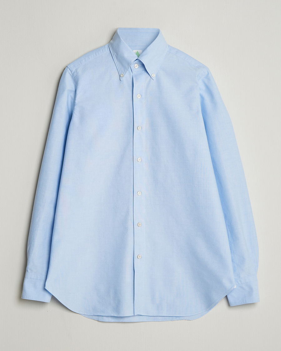 Herren | Hemden | Finamore Napoli | Gaeta Oxford Button Down Shirt Light Blue