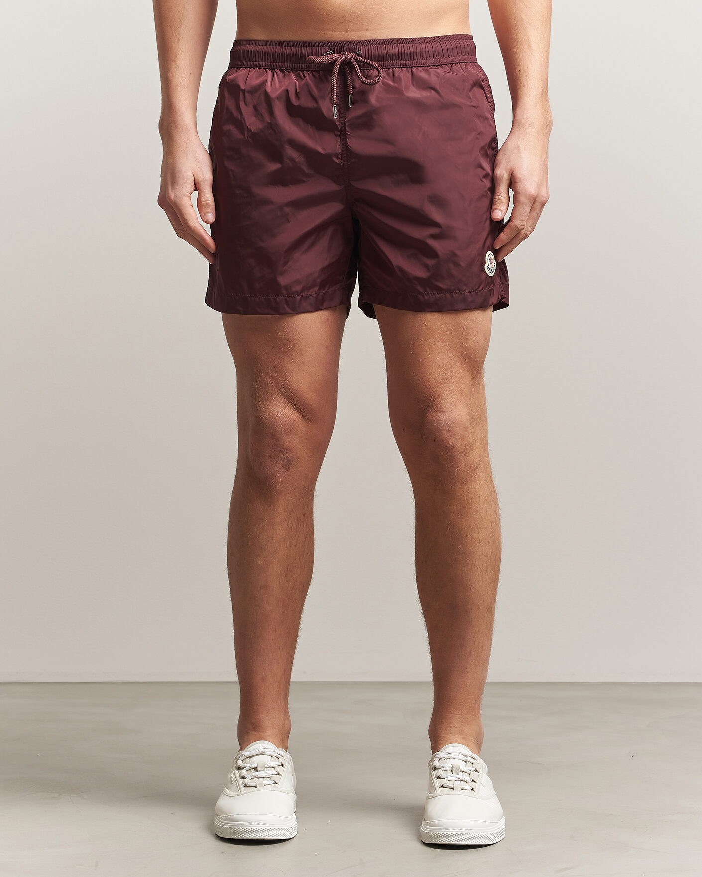 Herren | Badehosen | Moncler | Nylon Swim Shorts Burgundy