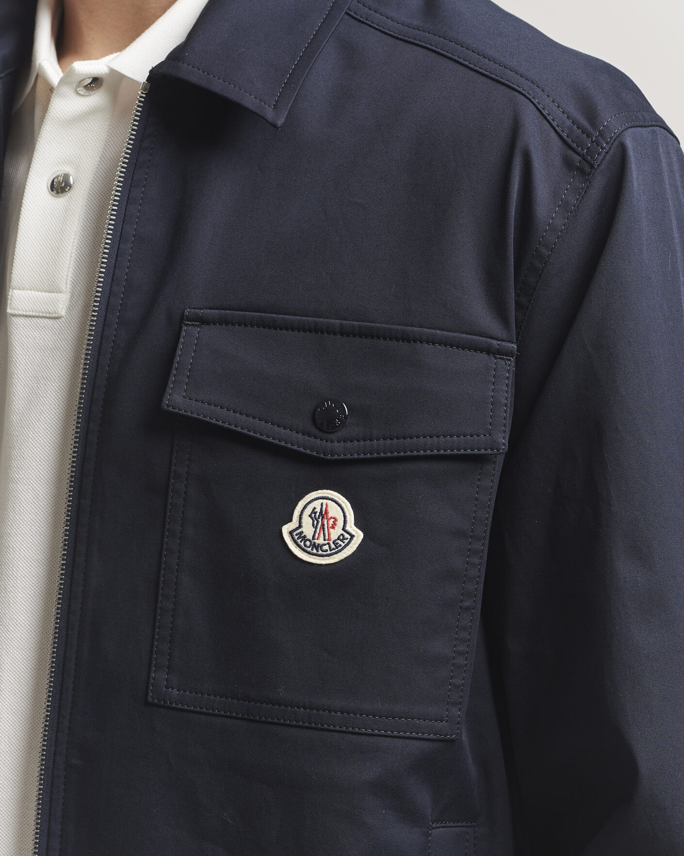 Herren | Hemden | Moncler | Zip Overshirt Navy