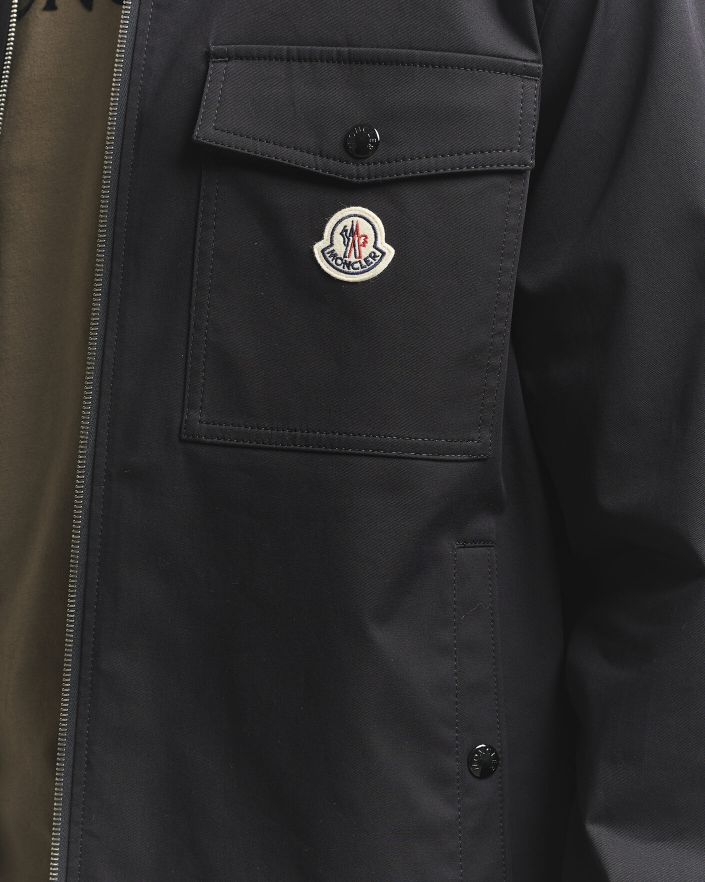 Herren | Hemden | Moncler | Zip Overshirt Black