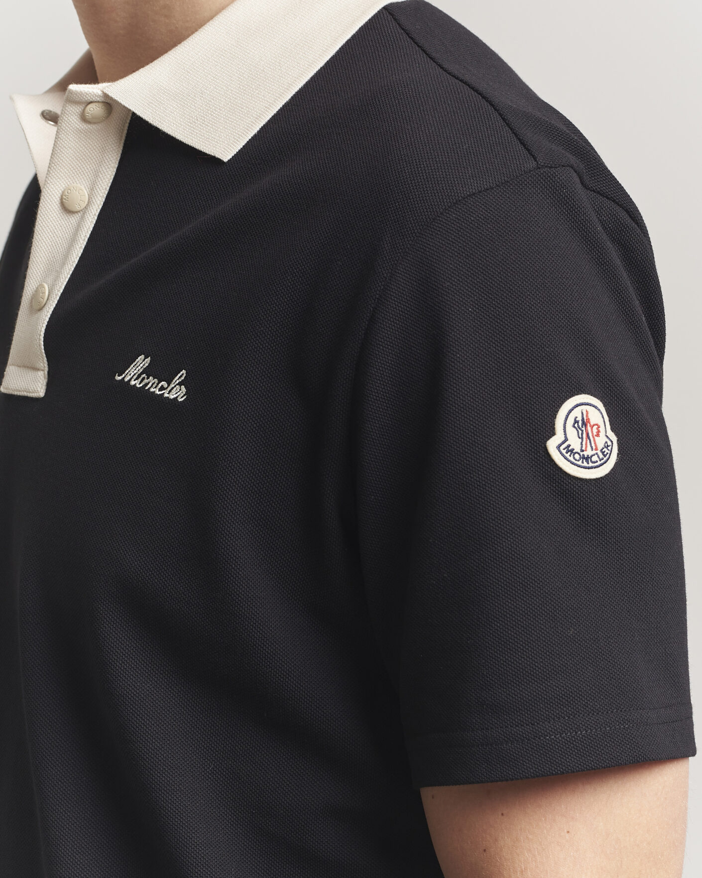 Herren | Poloshirts | Moncler | Signature Logo Polo Black