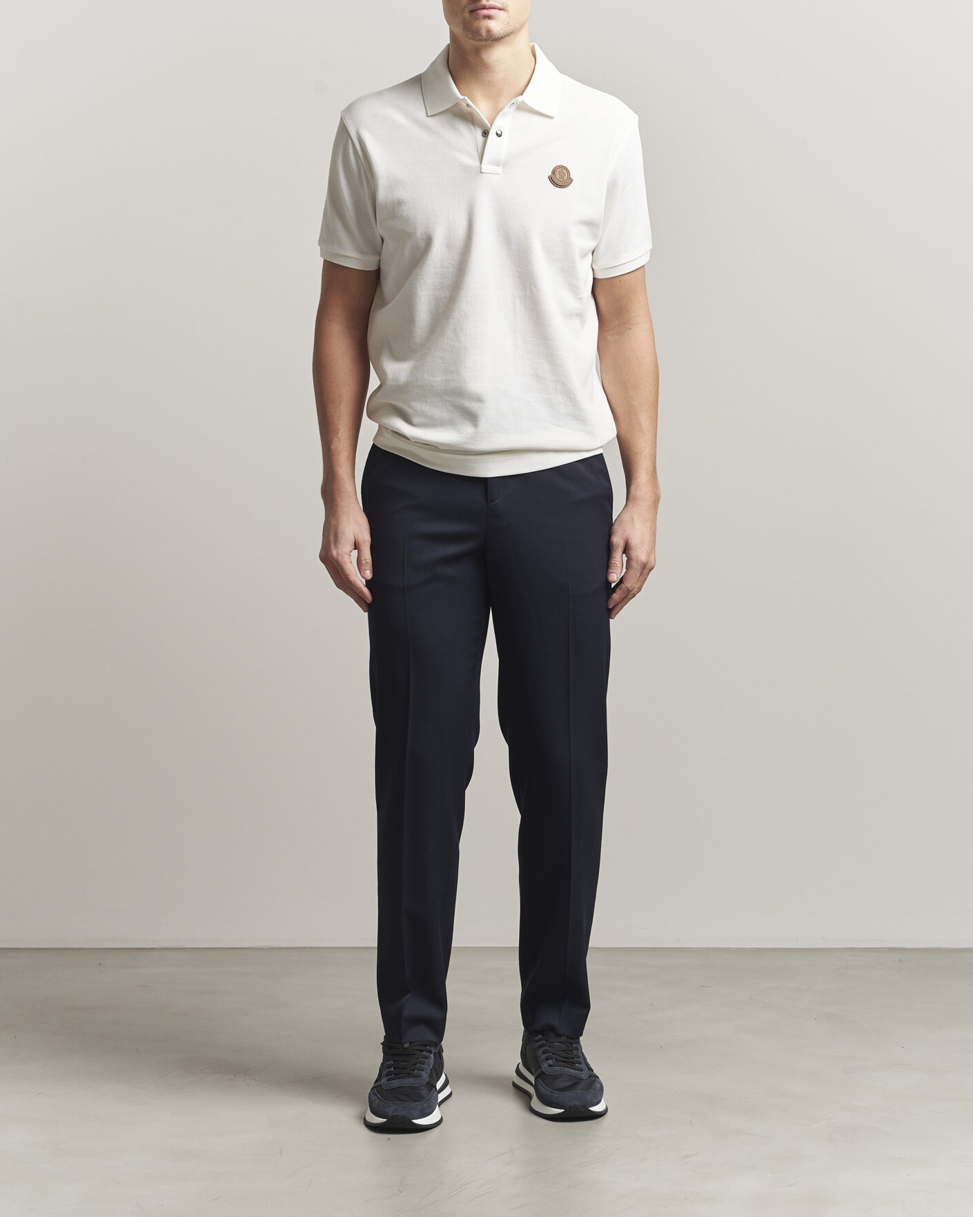 Herren | Poloshirts | Moncler | Luxury Logo Polo Off White