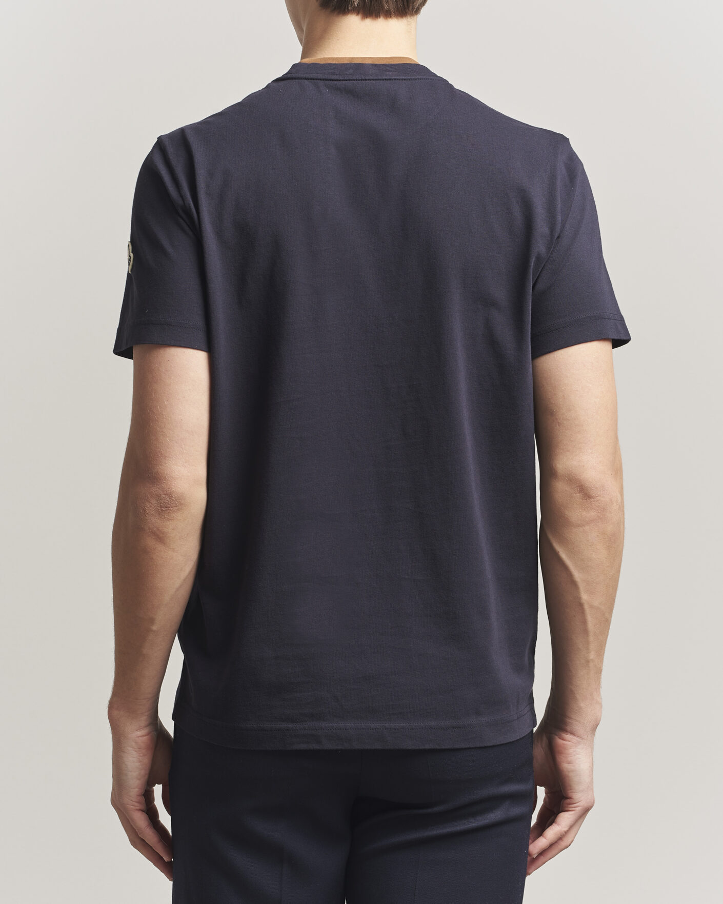Herren | T-Shirts | Moncler | Signature Logo T-Shirt Navy