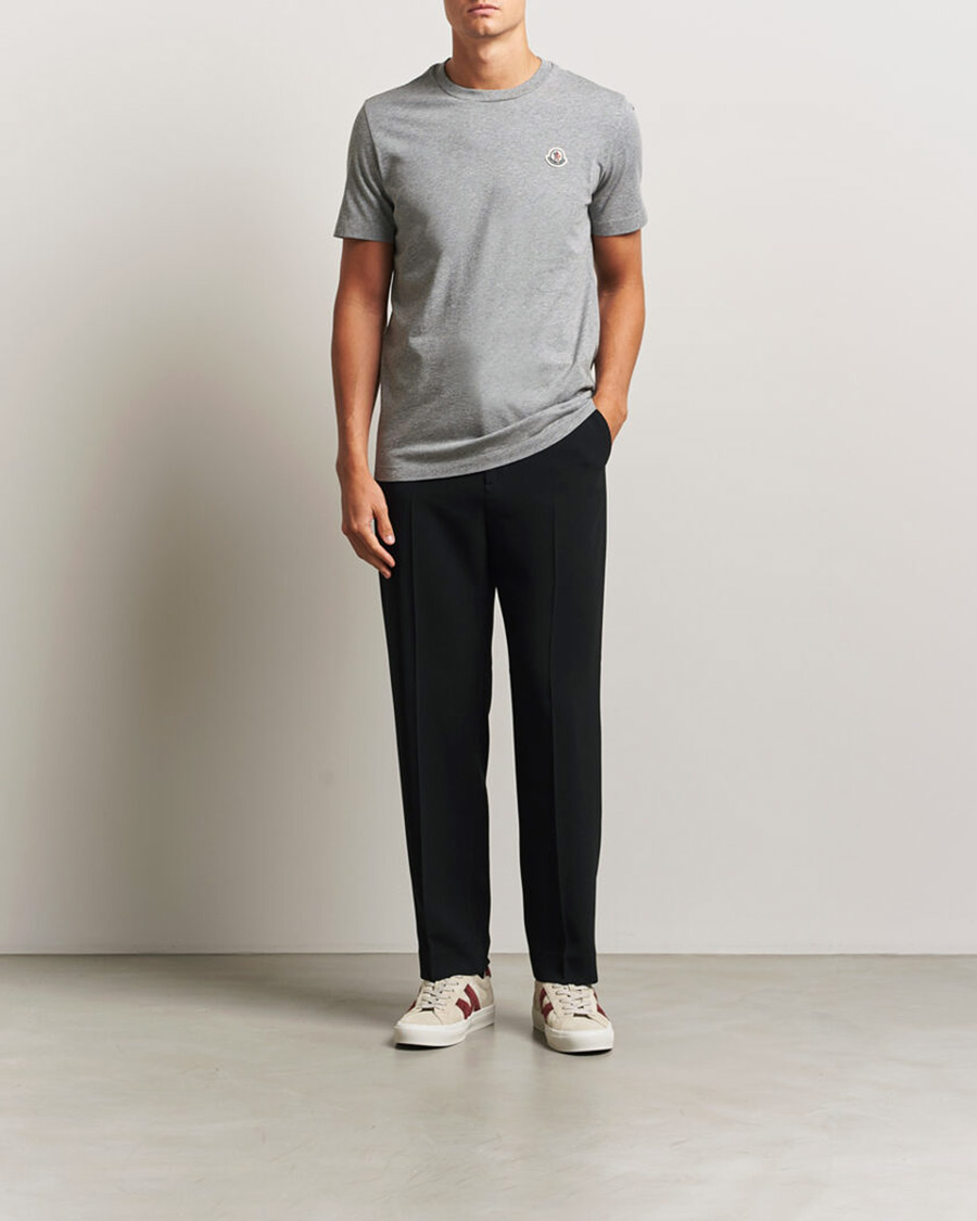 Herren | T-Shirts | Moncler | 3-Pack Logo T-Shirts Black/White/Grey