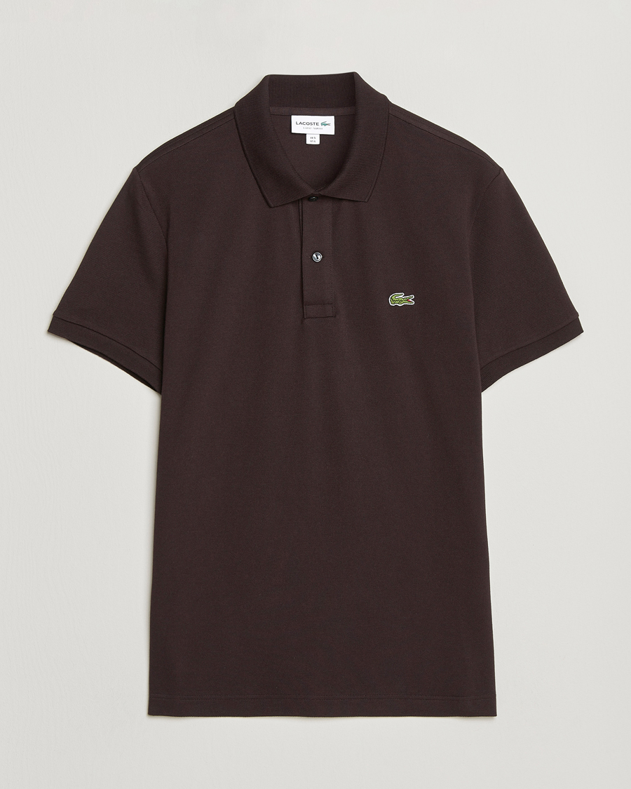 Herren | Poloshirts | Lacoste | Slim Fit Polo Piké Buffle Brown