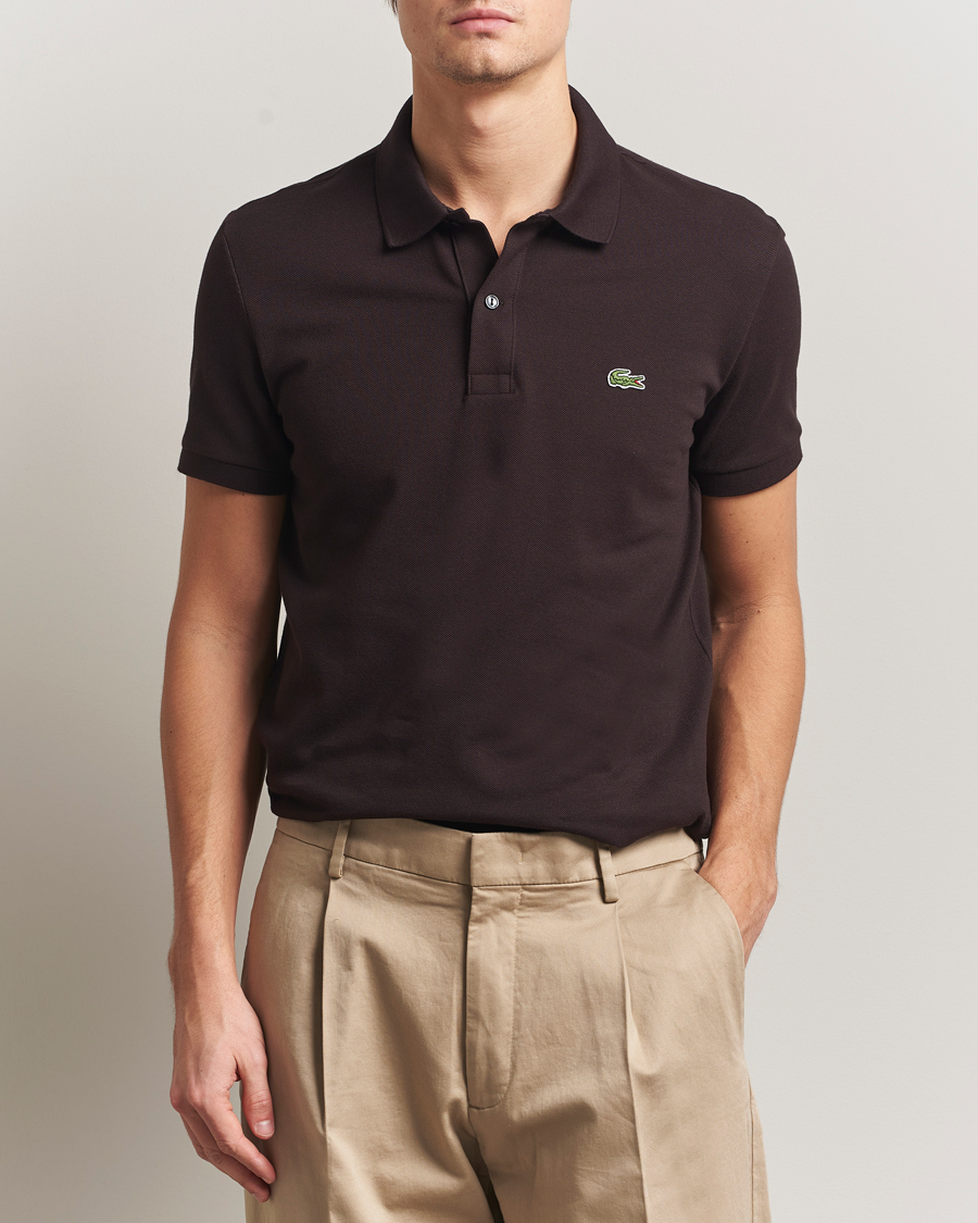 Herren | Poloshirts | Lacoste | Slim Fit Polo Piké Buffle Brown