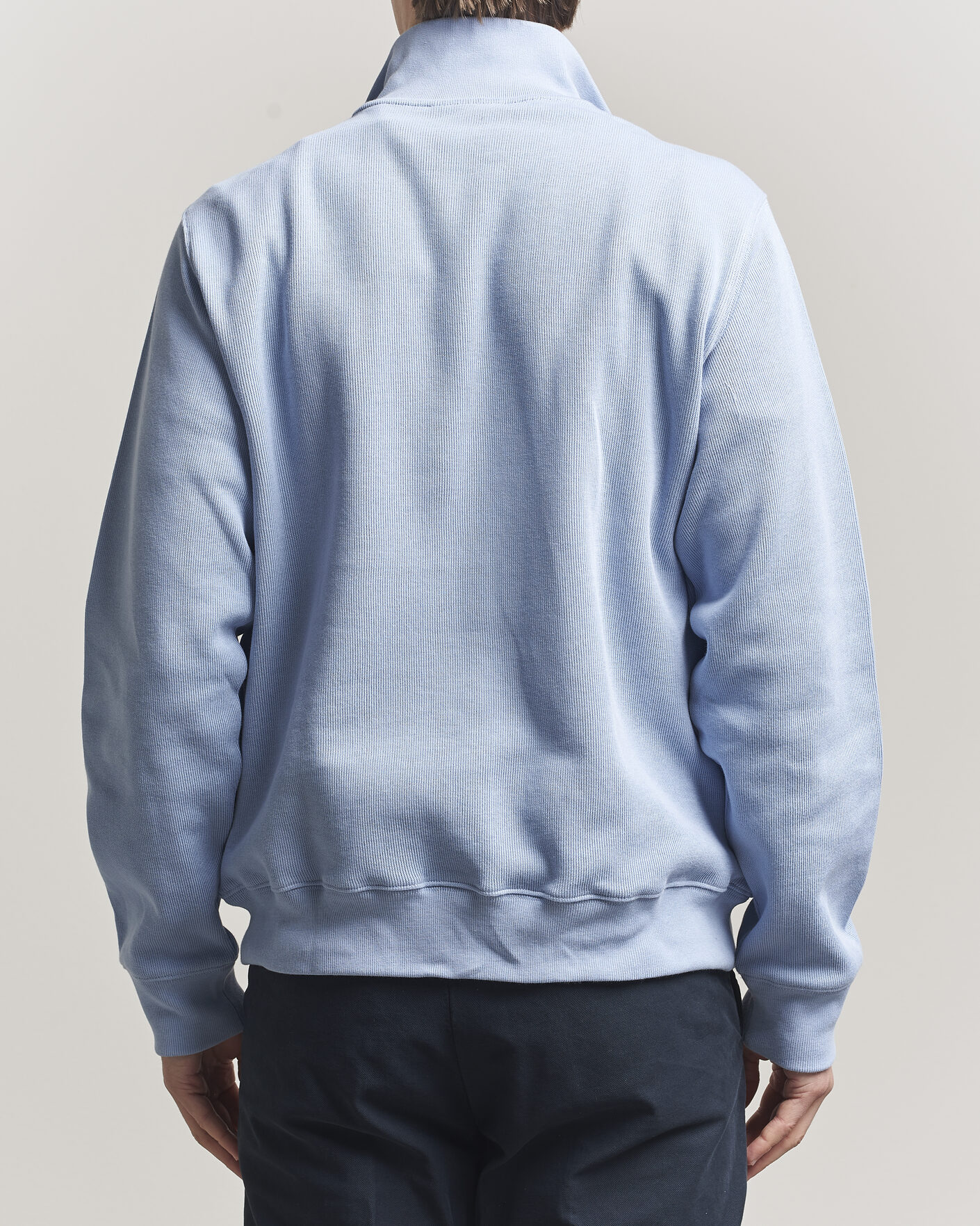 Herren | Pullover | Lacoste | Rib Interlock Half Zip Aphylla Blue
