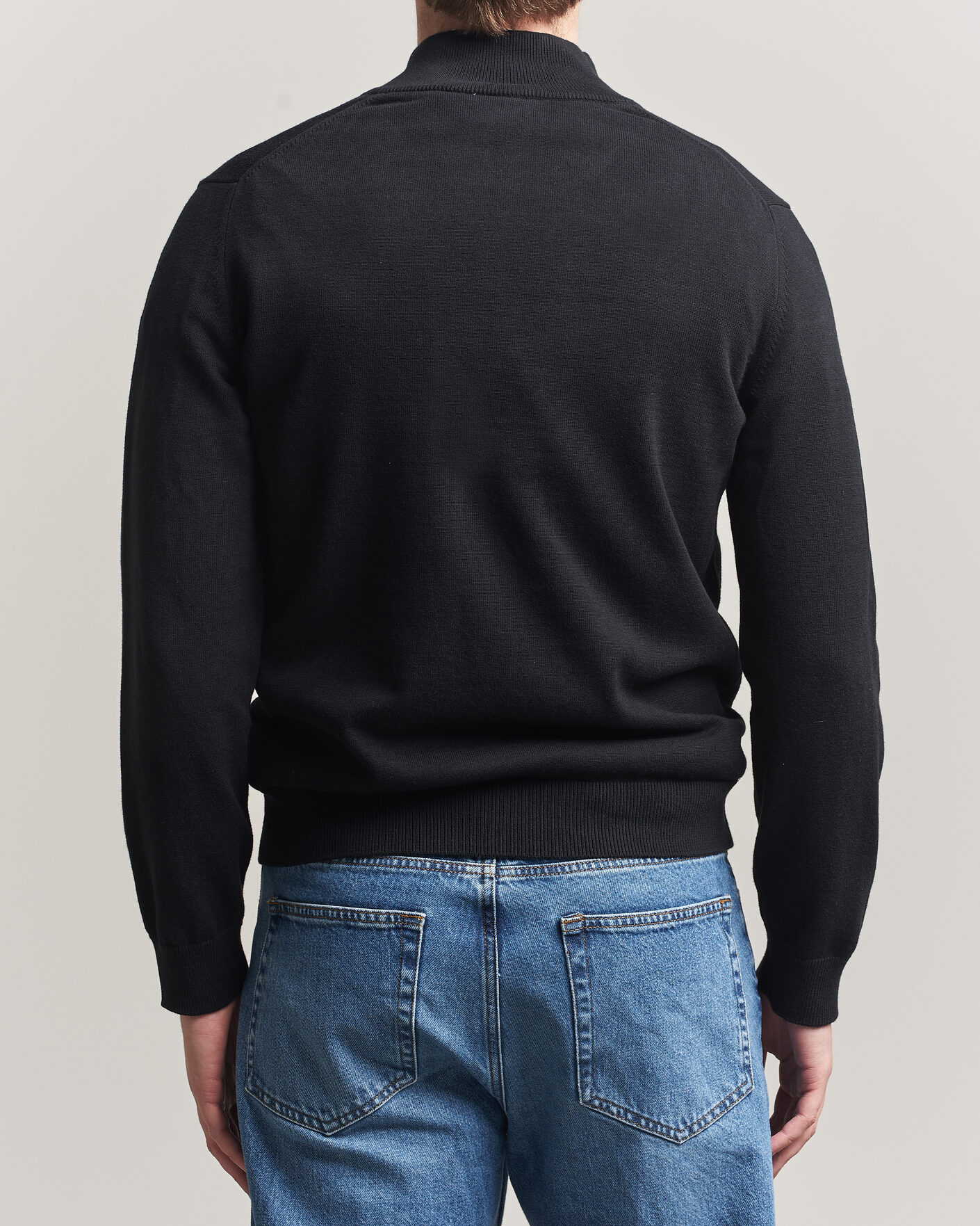 Herren | Pullover | Lacoste | Cotton Knitted Half Zip Black