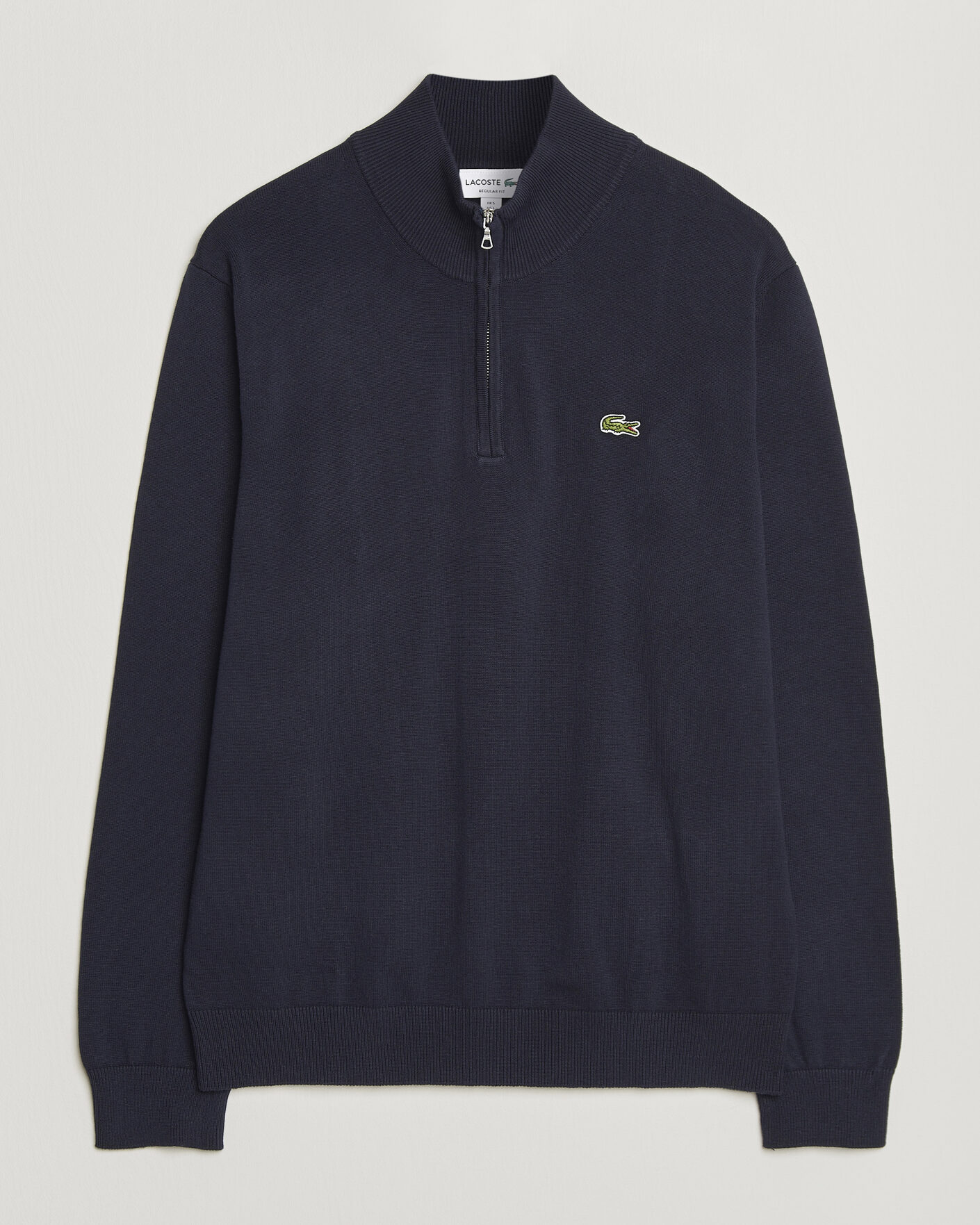 Herren | Pullover | Lacoste | Cotton Knitted Half Zip Navy Blue