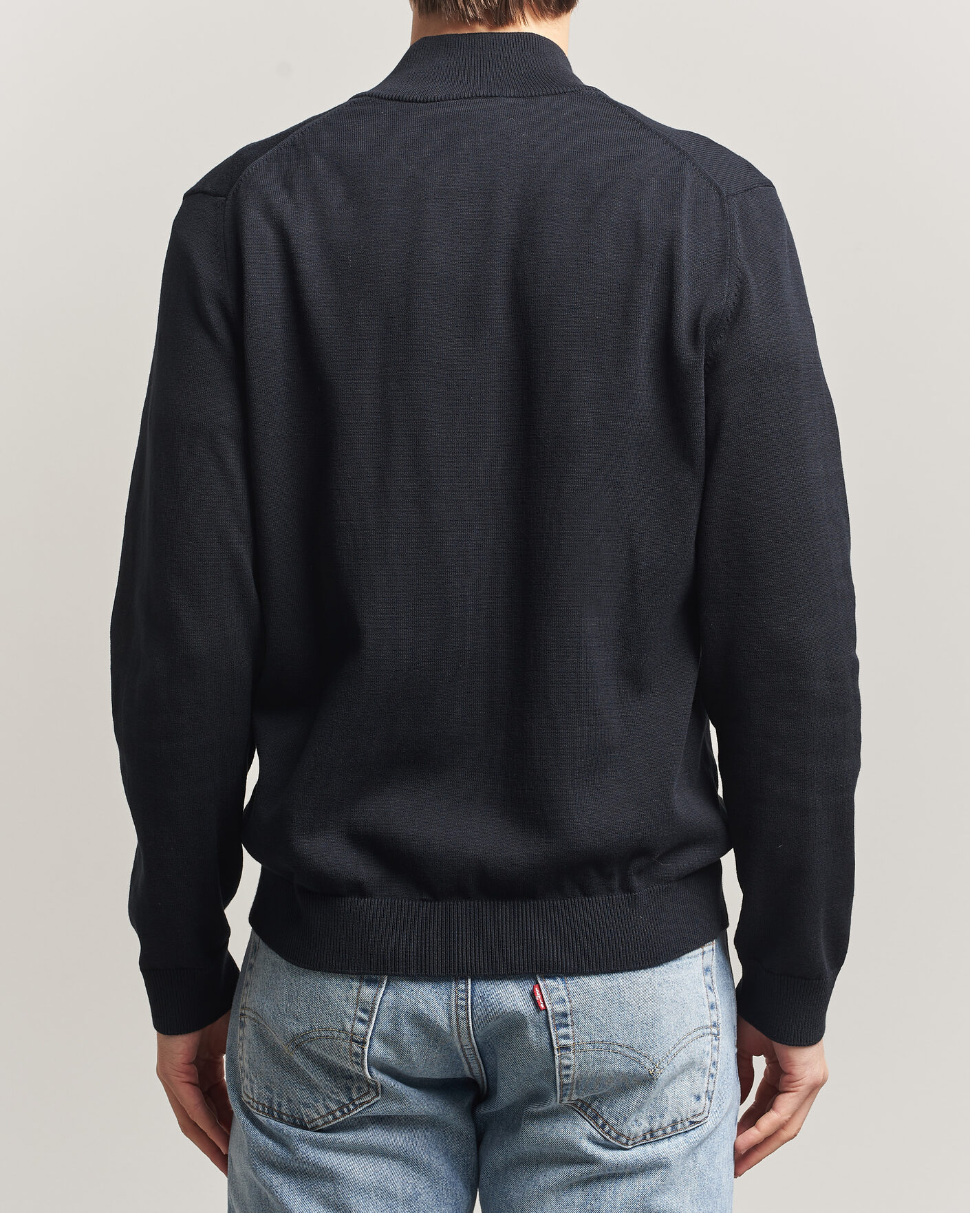 Herren | Pullover | Lacoste | Cotton Knitted Full Zip Black