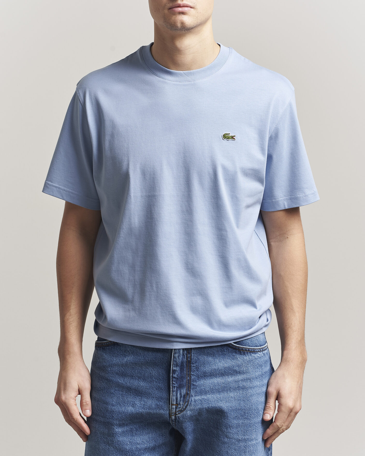 Herren | T-Shirts | Lacoste | Crew Neck T-Shirt Aphylla Blue