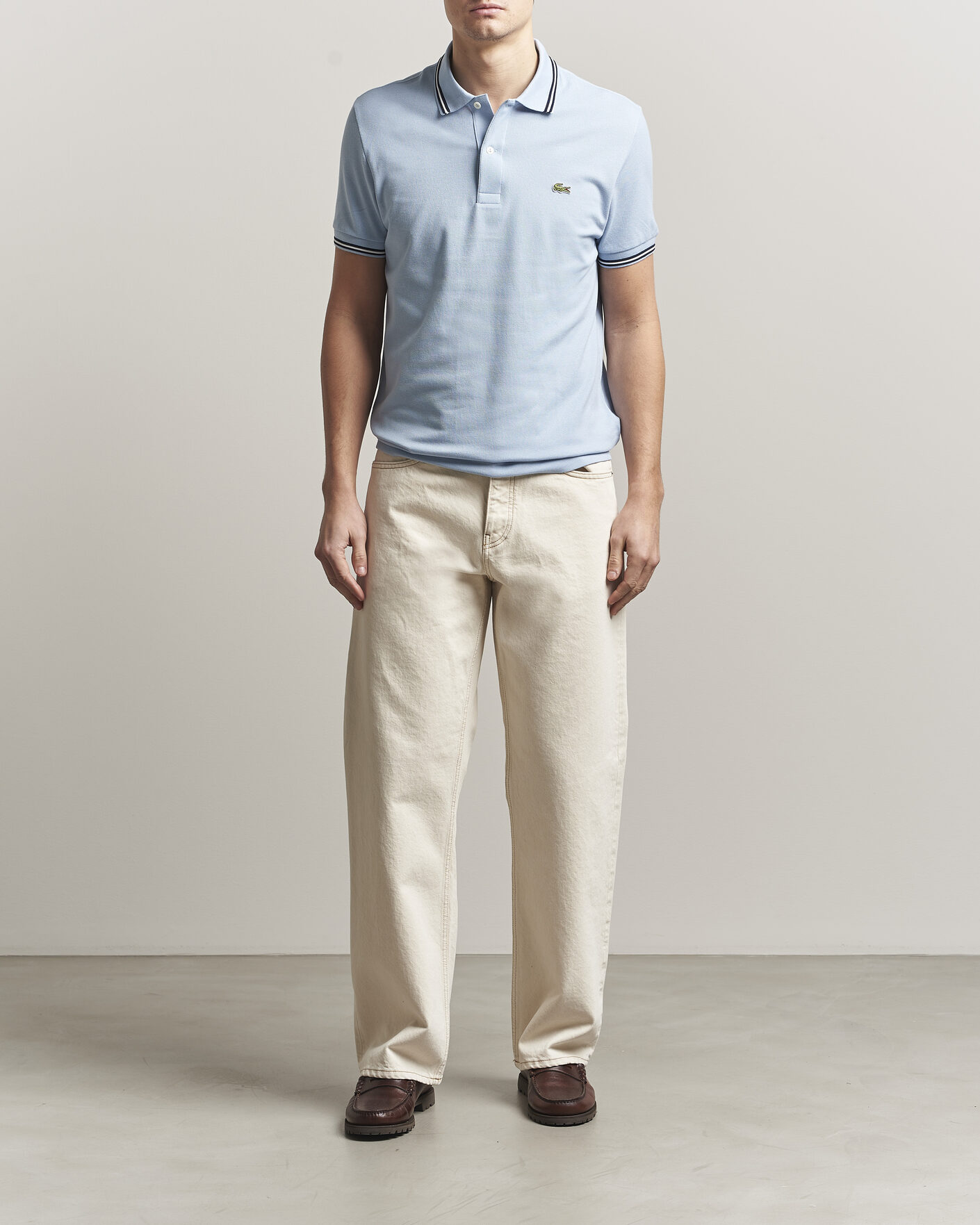 Herren | Poloshirts | Lacoste | Original Tipped Polo Piké Chambray