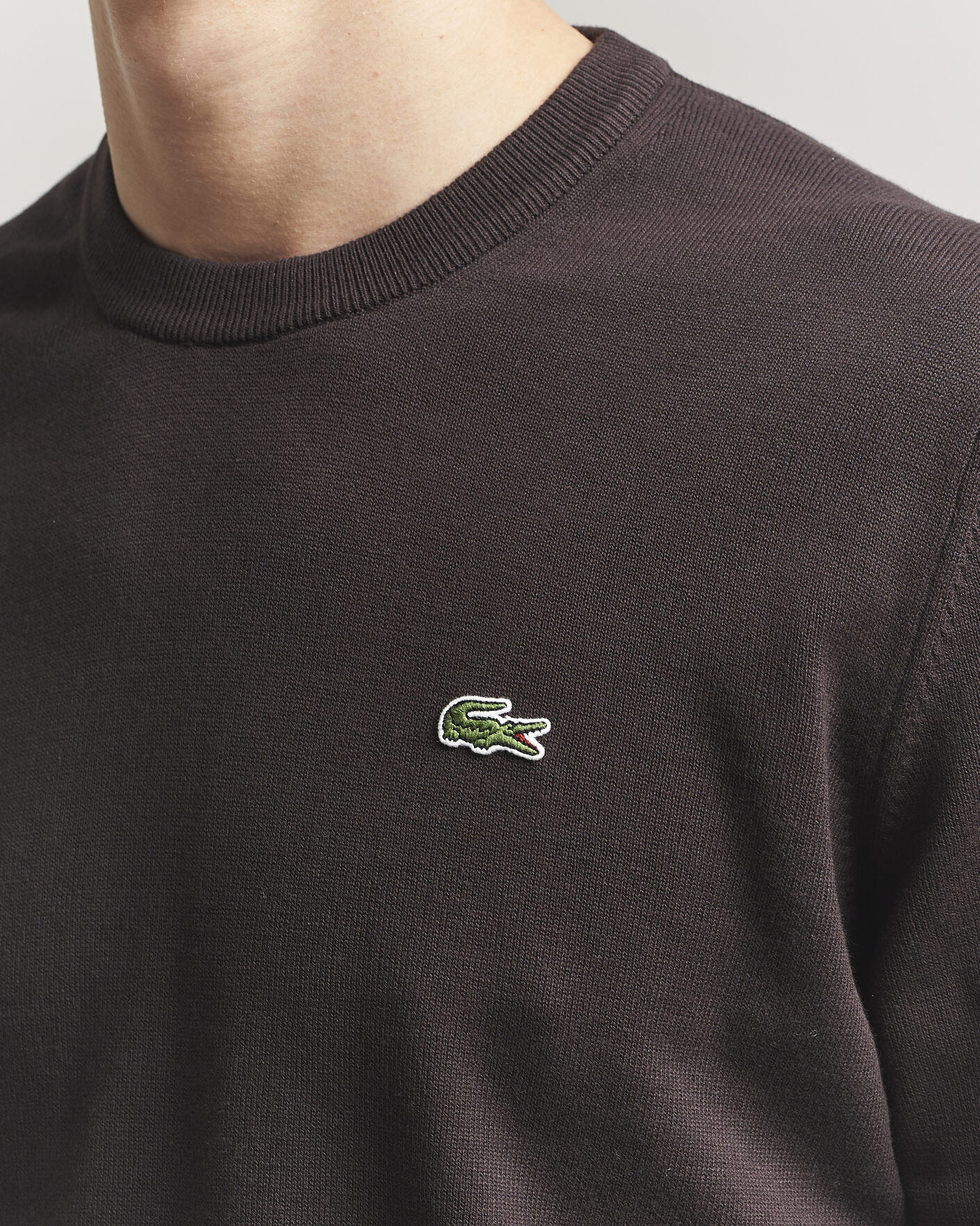 Herren | Pullover | Lacoste | Cotton Knitted Sweater Buffalo Brown