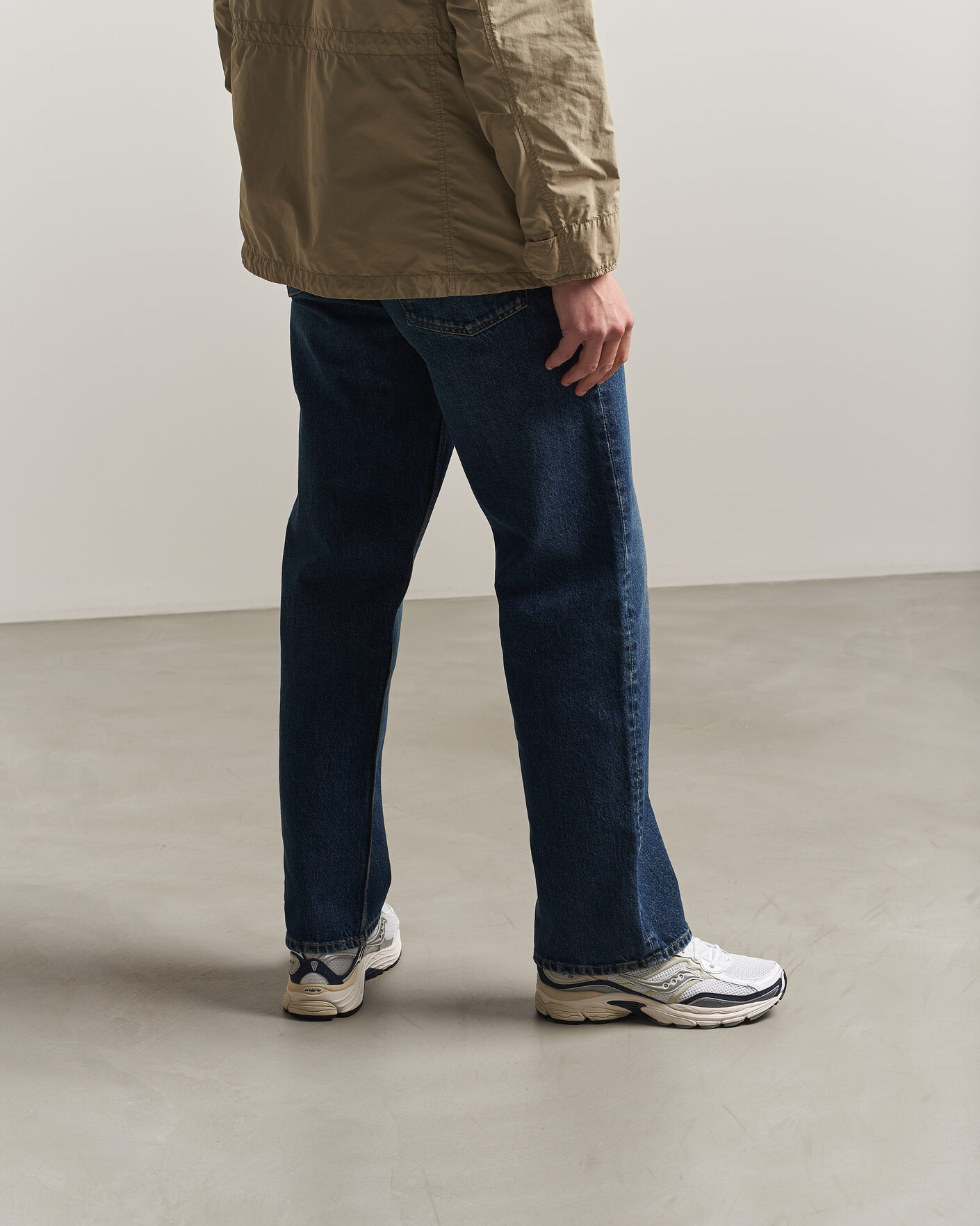 Herren | Saucony Progrid Omni 9 Running Sneaker White/Navy | Saucony | Progrid Omni 9 Running Sneaker White/Navy