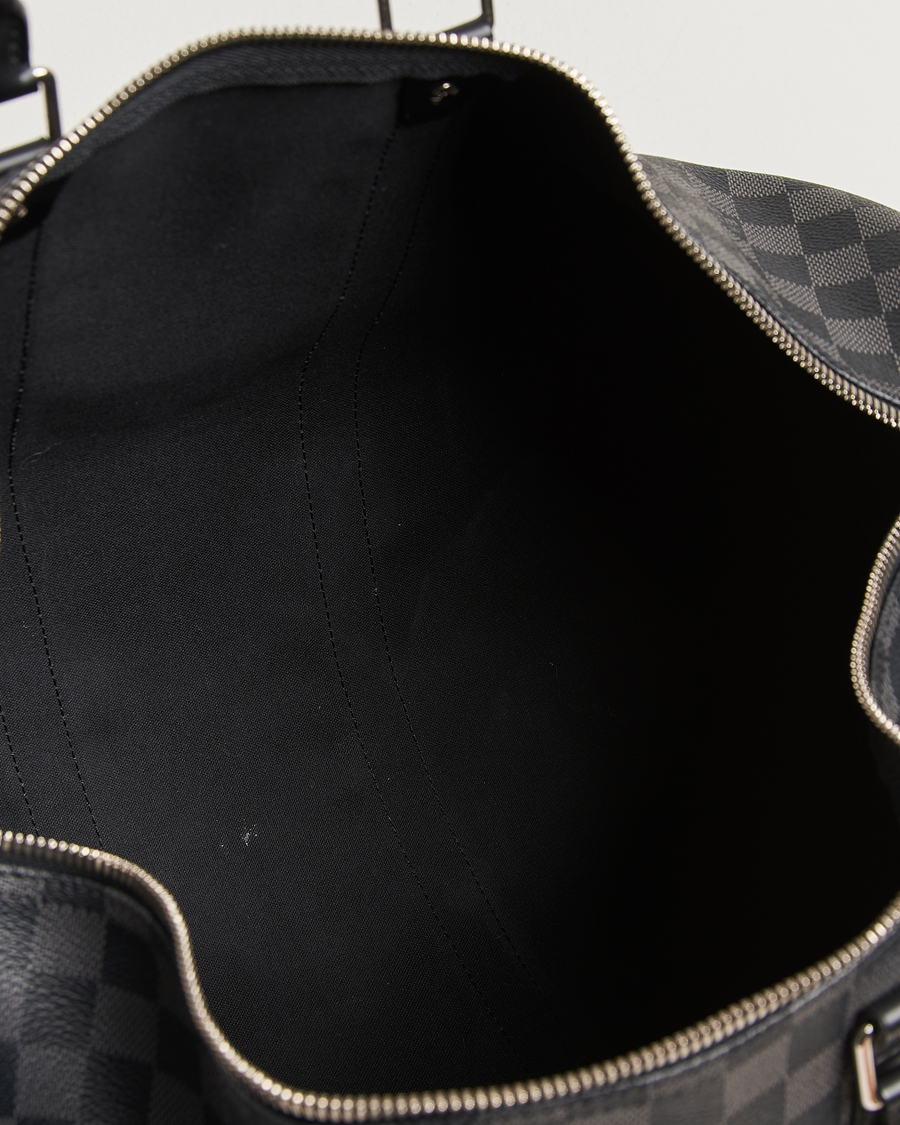 Herren | Pre-Owned & Vintage Bags | Louis Vuitton Pre-Owned | Keepall Bandouliére 45 Damier Graphite