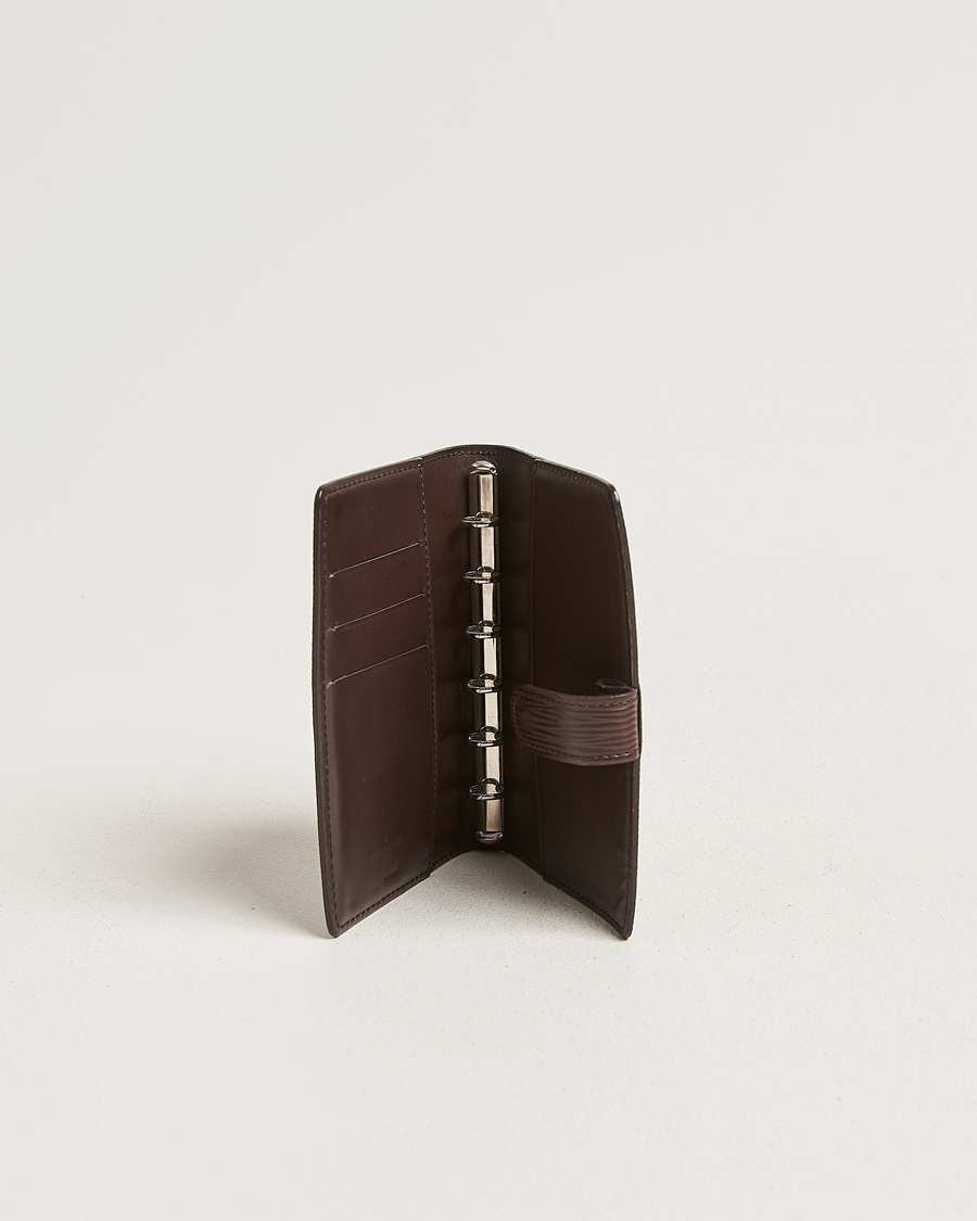 Herren | Pre-Owned & Vintage Bags | Louis Vuitton Pre-Owned | Small Ring Agenda Cover Epi Leather Brown