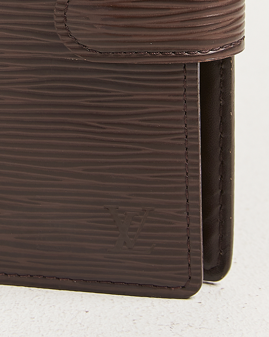 Herren | Pre-Owned & Vintage Bags | Louis Vuitton Pre-Owned | Small Ring Agenda Cover Epi Leather Brown