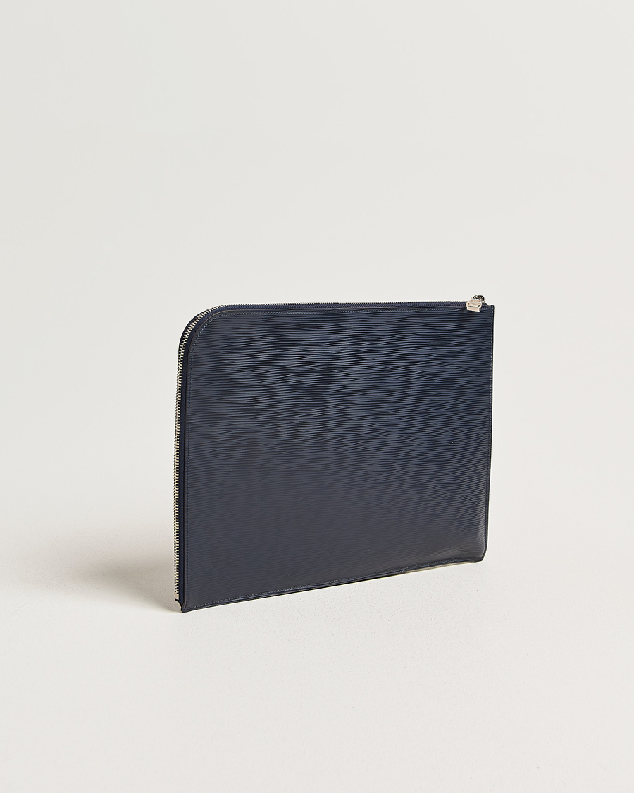 Herren | Pre-Owned & Vintage Bags | Louis Vuitton Pre-Owned | Porte Documents Epi Leather Navy