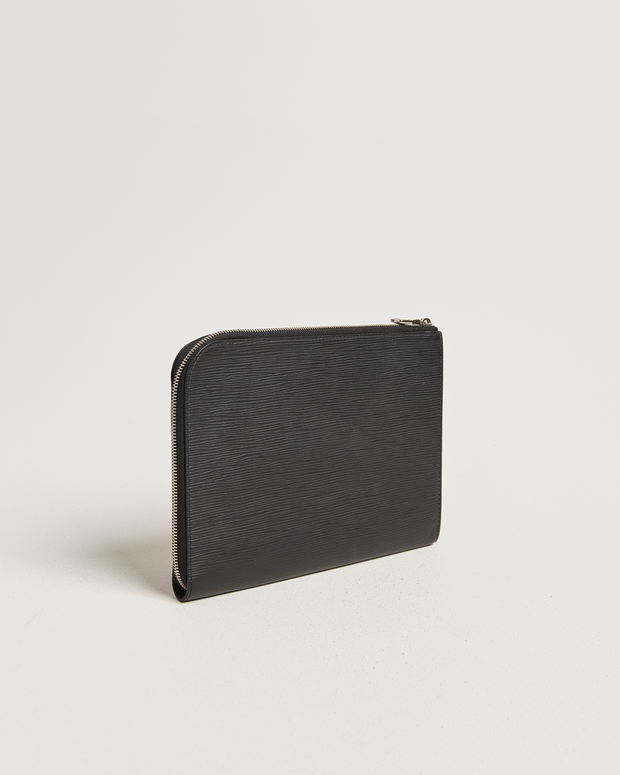 Herren | Pre-Owned & Vintage Bags | Louis Vuitton Pre-Owned | Porte Documents Epi Leather Black
