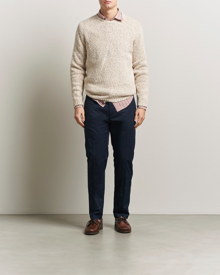 Herren | Pullover | Massimo Alba | Cotton Boucle Sweater Bronze
