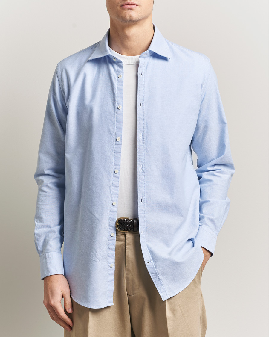 Herren | Hemden | Massimo Alba | Genova Oxford Shirt Sky Blue