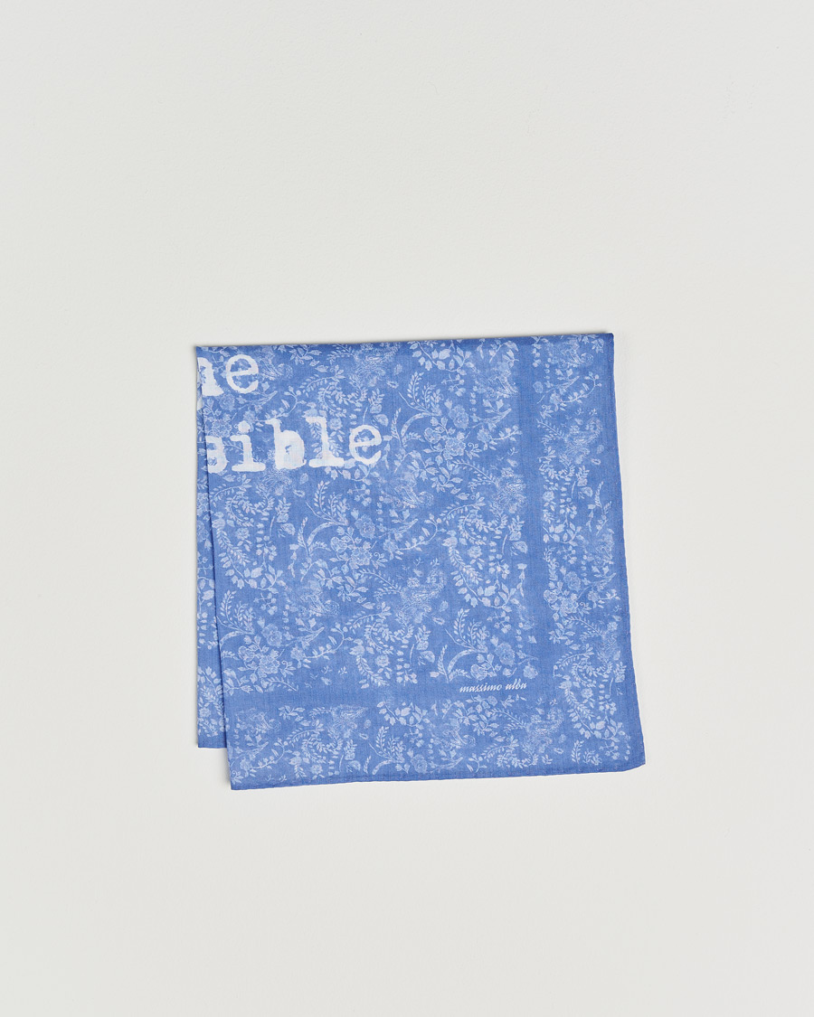 Herren | Einstecktücher | Massimo Alba | Printed Cotton Voile Hankerchief Tulip