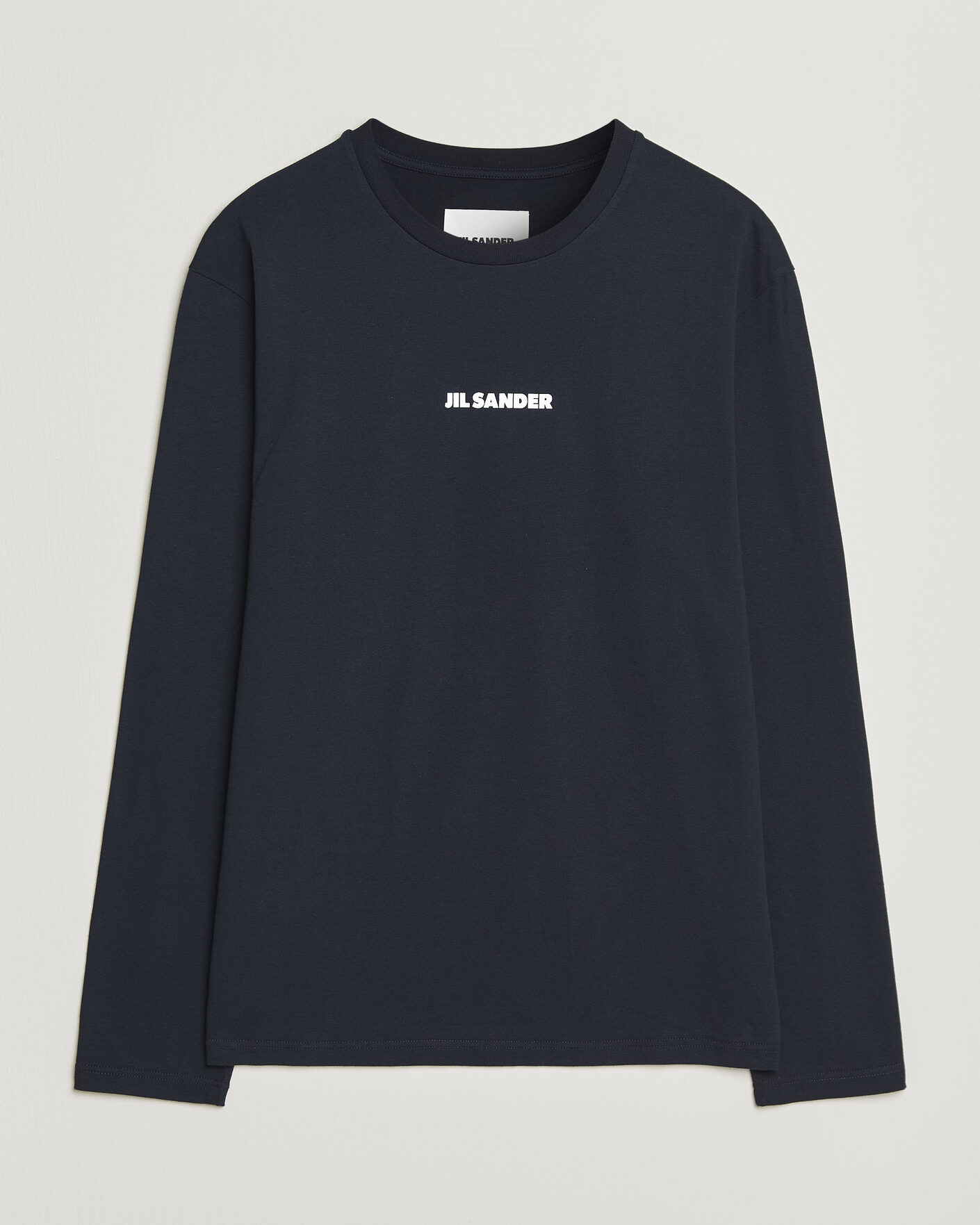 Herren | T-Shirts | Jil Sander | Long Sleeve Logo T-Shirt Navy