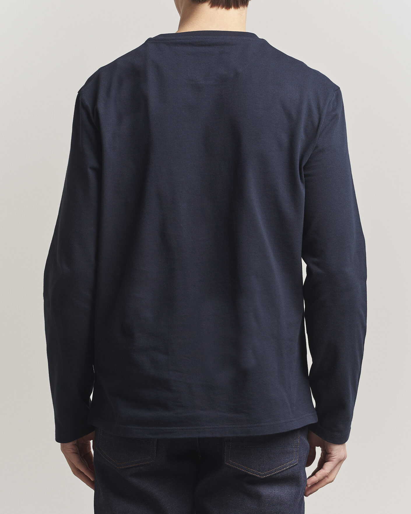 Herren | T-Shirts | Jil Sander | Long Sleeve Logo T-Shirt Navy