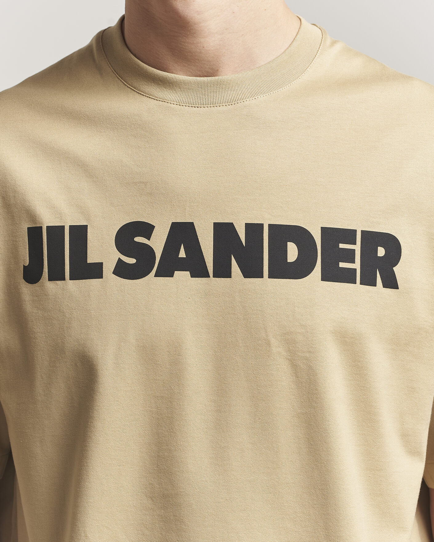 Herren | T-Shirts | Jil Sander | Short Sleeve Logo T-Shirt  Khaki
