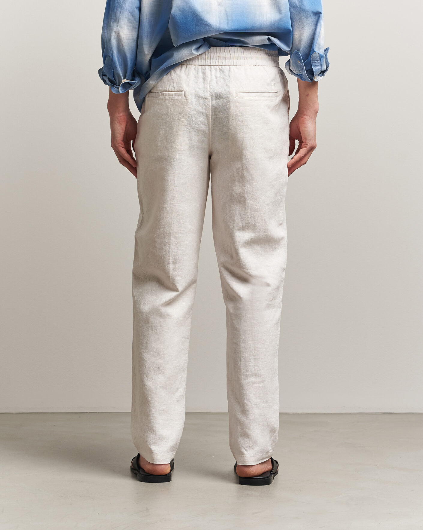 Herren | Hosen | LES DEUX | Patrick Heavy Linen/Cotton Pants Eggnog White