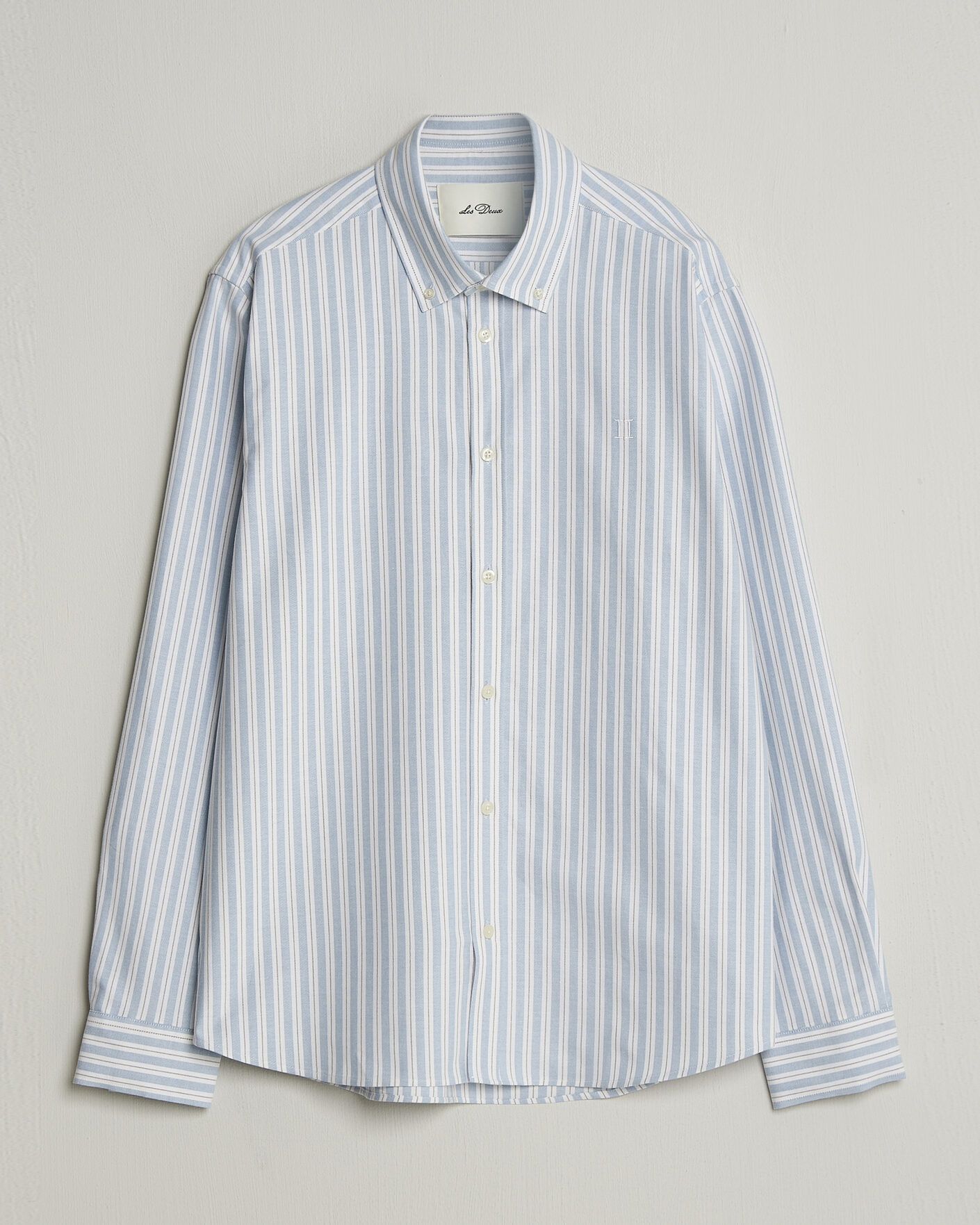 Herren | Hemden | LES DEUX | Konrad Striped Oxford Shirt Allure Blue