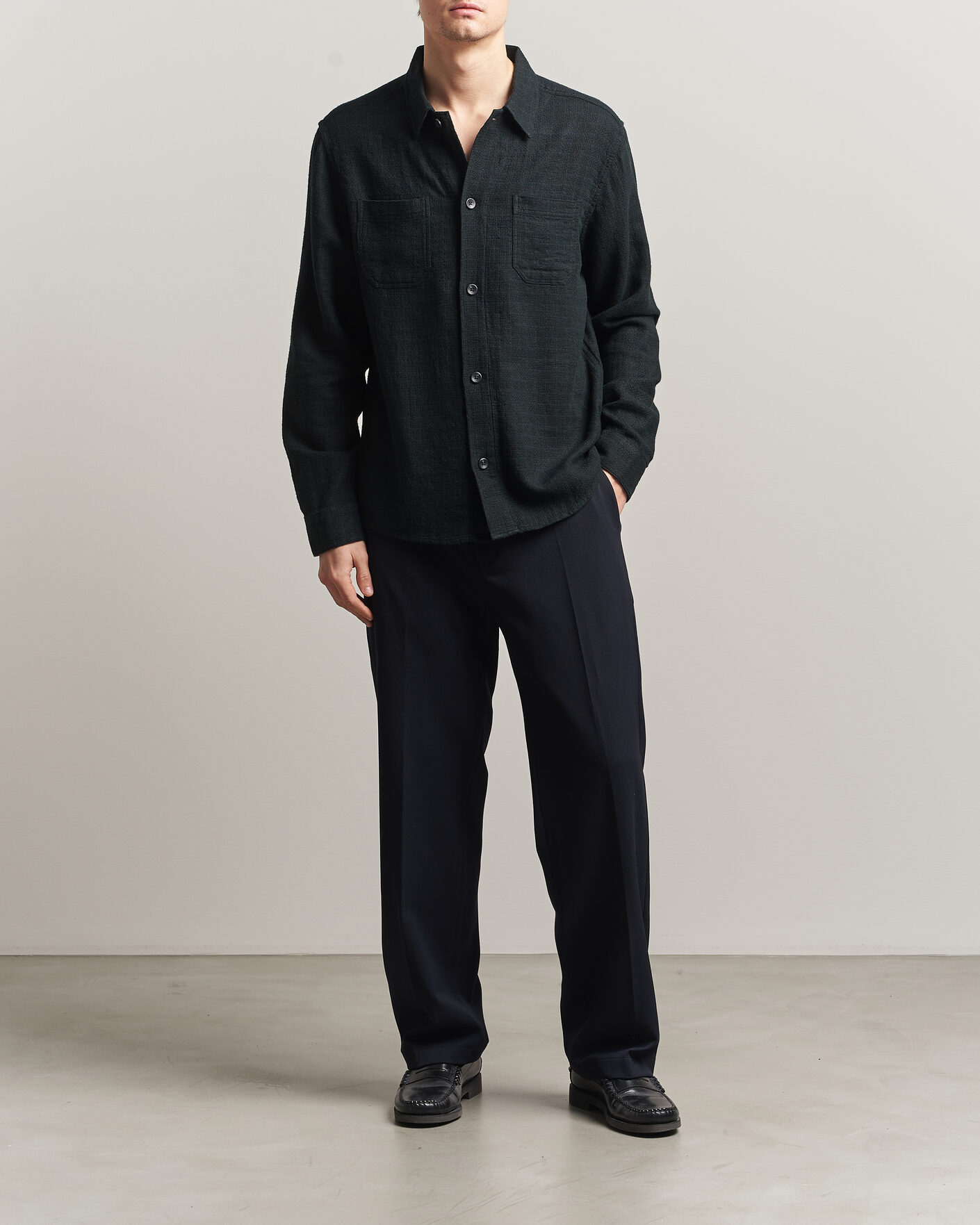 Herren | Hemden | LES DEUX | Hamilton Overshirt Black